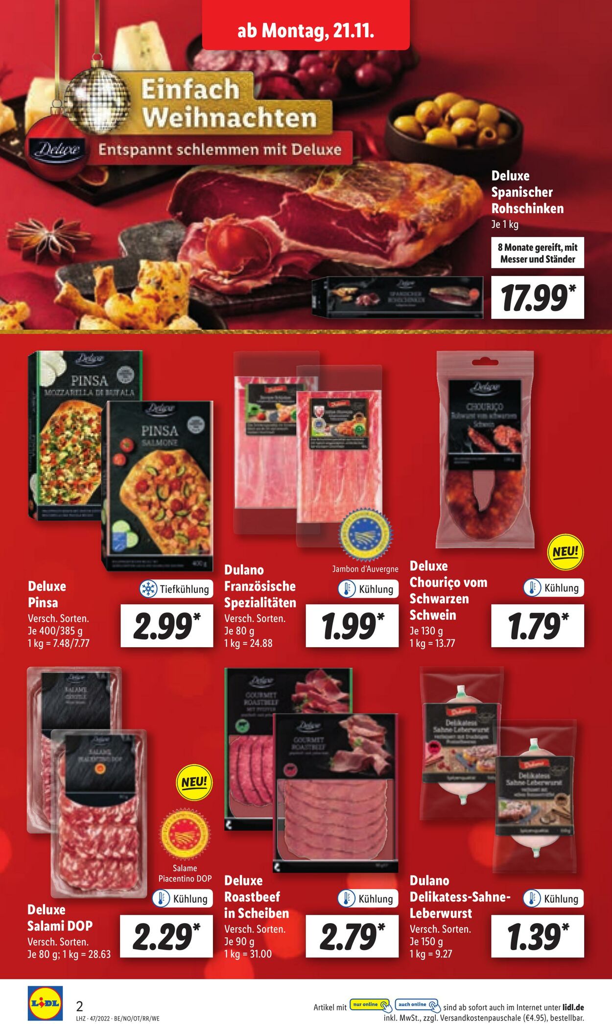 Prospekt Lidl 21.11.2022 - 26.11.2022