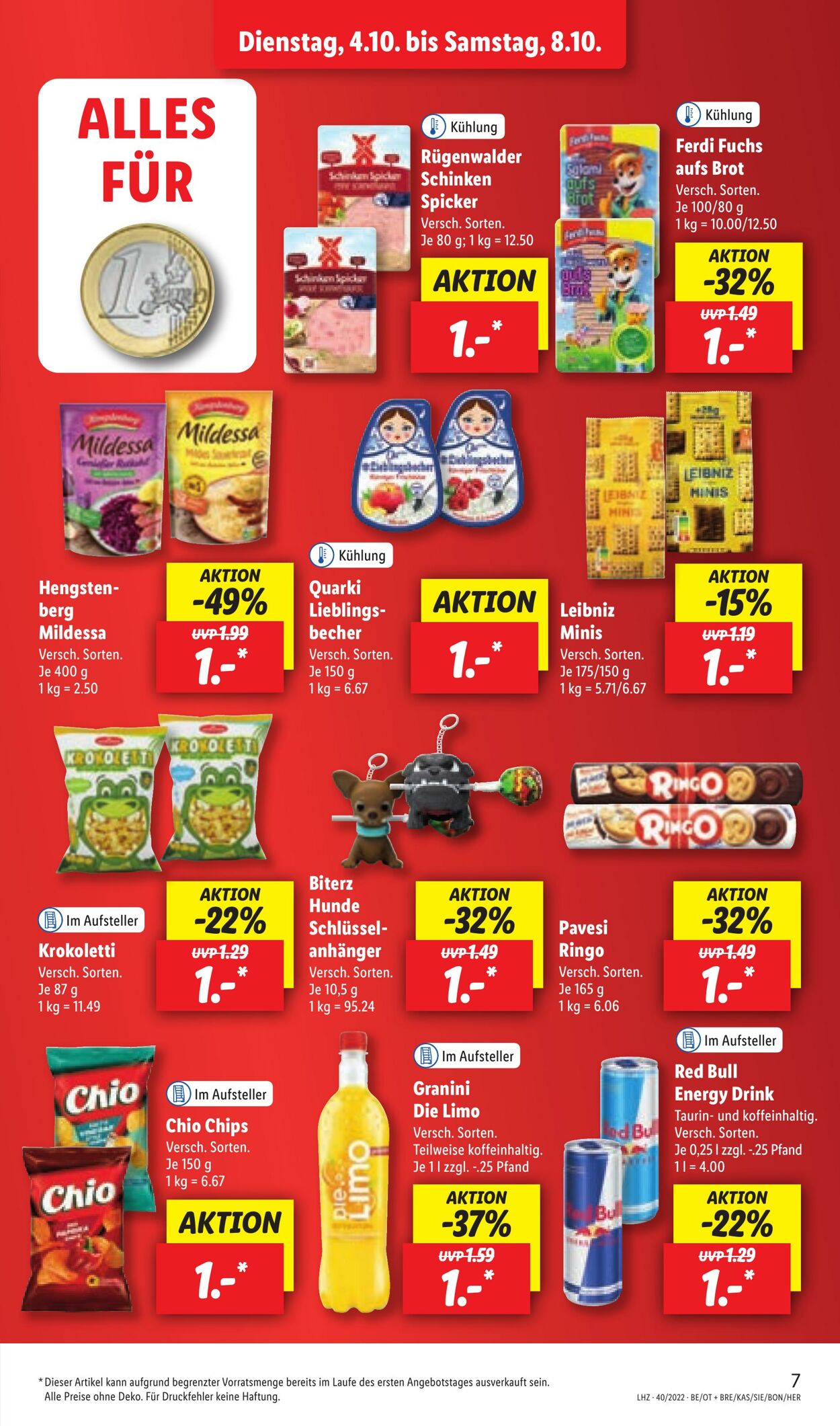 Prospekt Lidl 04.10.2022 - 08.10.2022