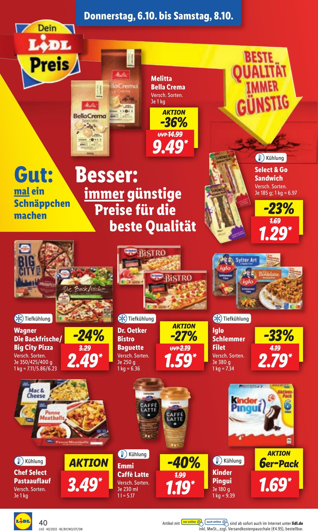 Prospekt Lidl 04.10.2022 - 08.10.2022