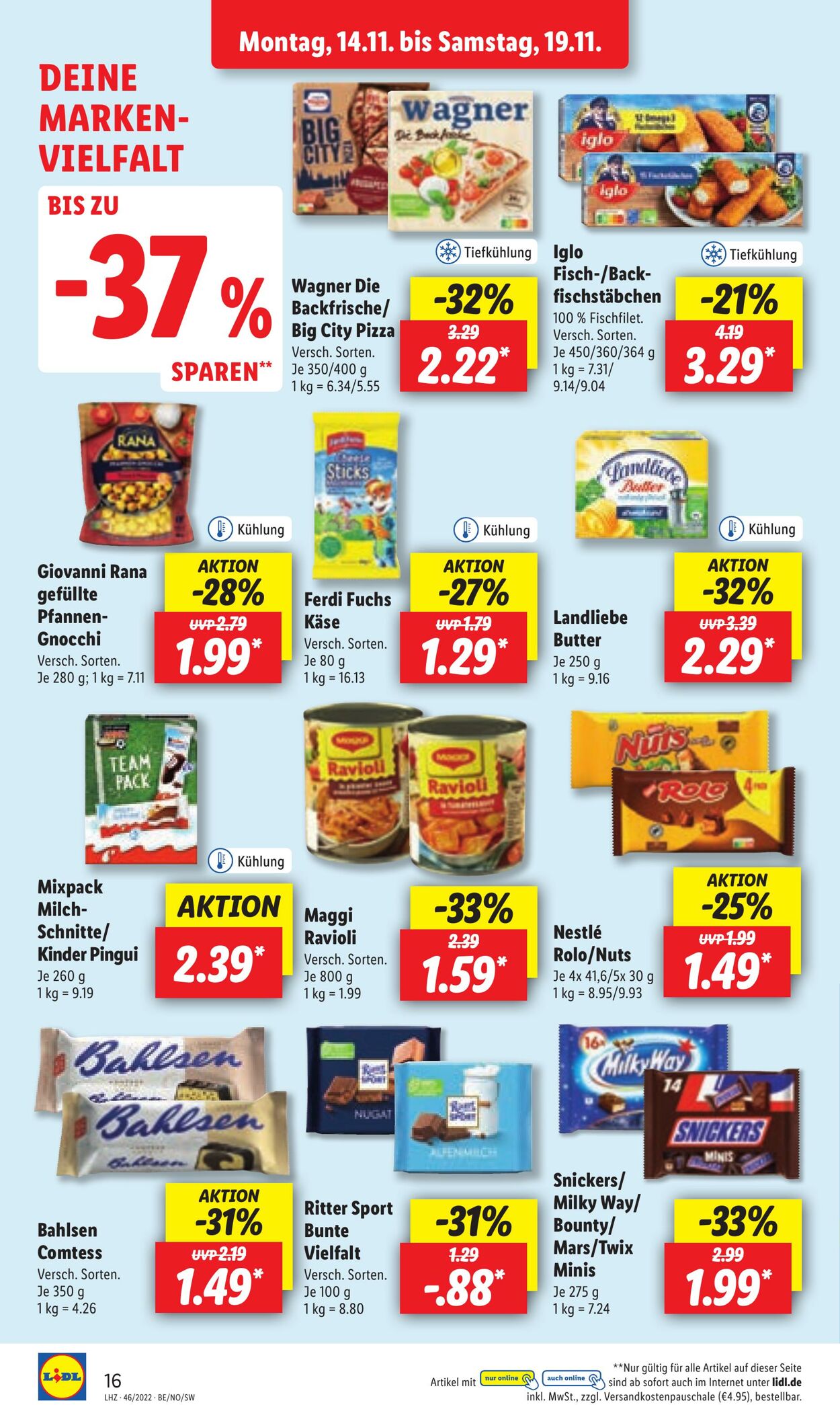 Prospekt Lidl 14.11.2022 - 19.11.2022