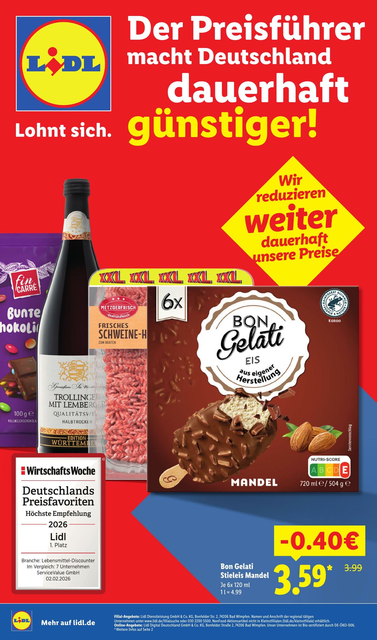 Prospekt Lidl 08.12.2025 - 21.02.2026