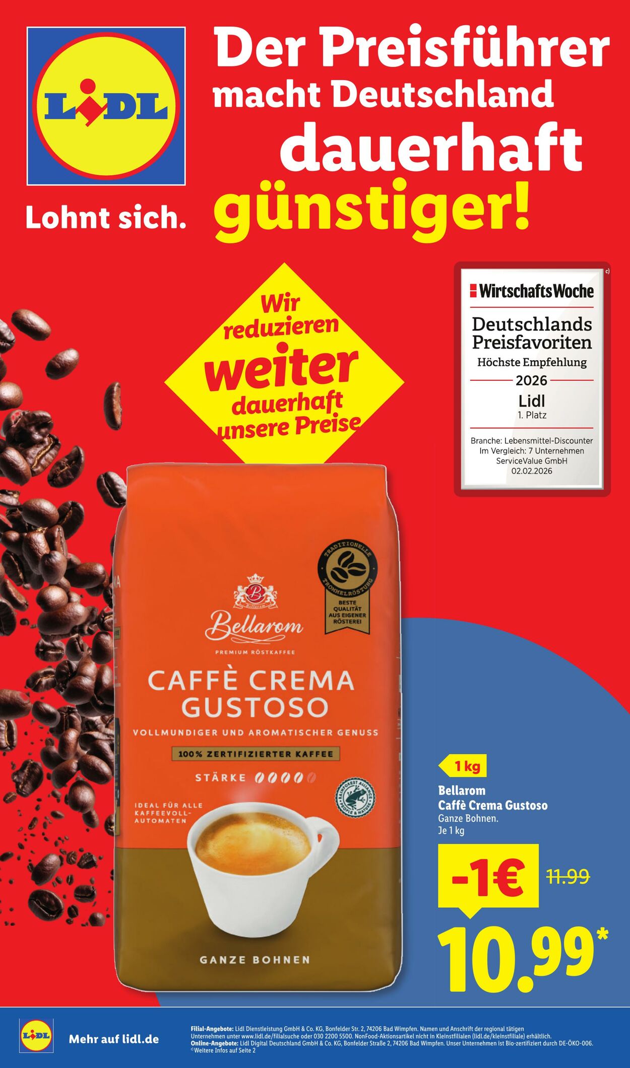 Prospekt Lidl 08.12.2025 - 21.02.2026
