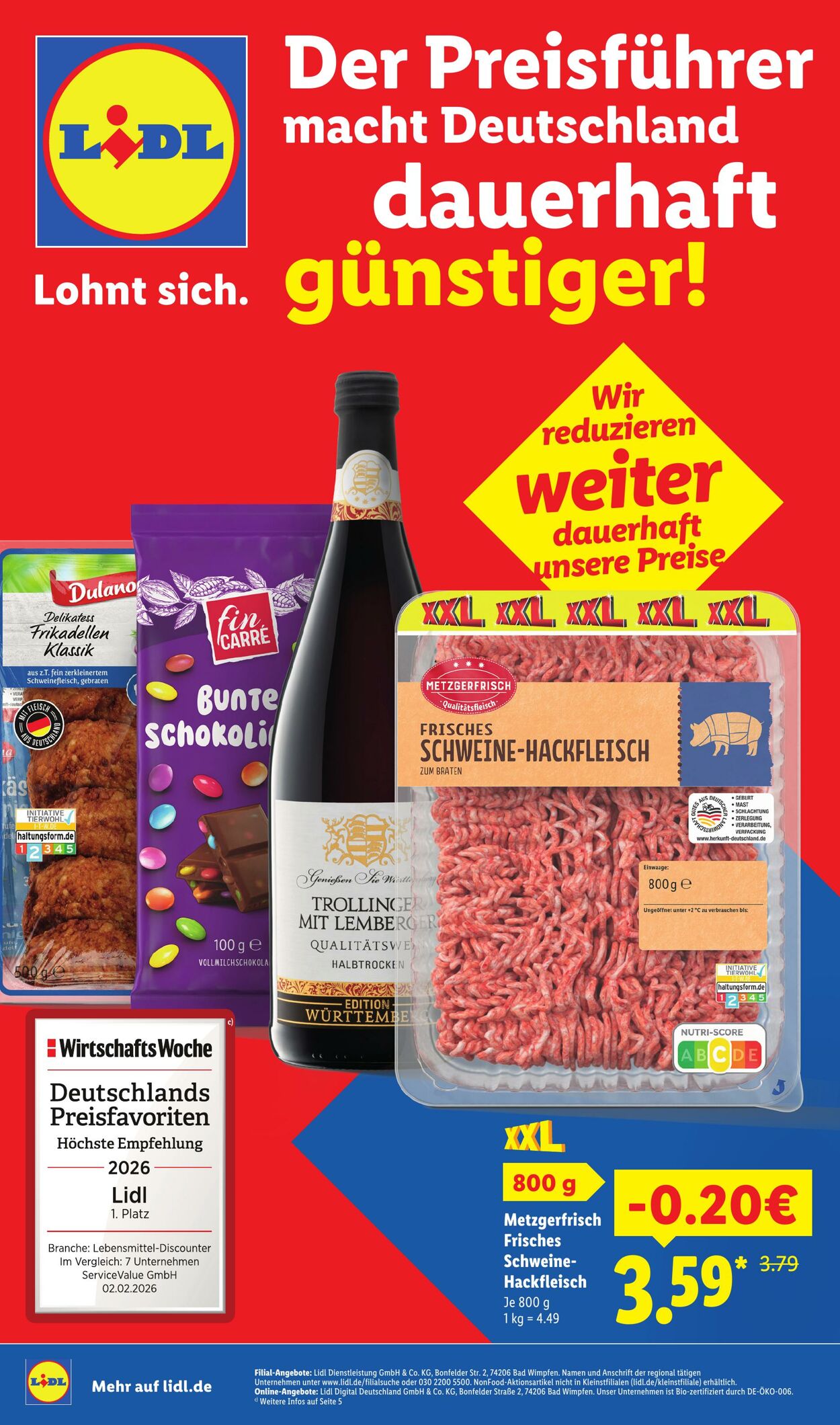 Prospekt Lidl - Der Preisführer macht Deutschland 8 Dez, 2025 - 21 Feb, 2026