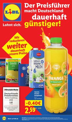 Prospekt Lidl 08.12.2025 - 08.12.2025