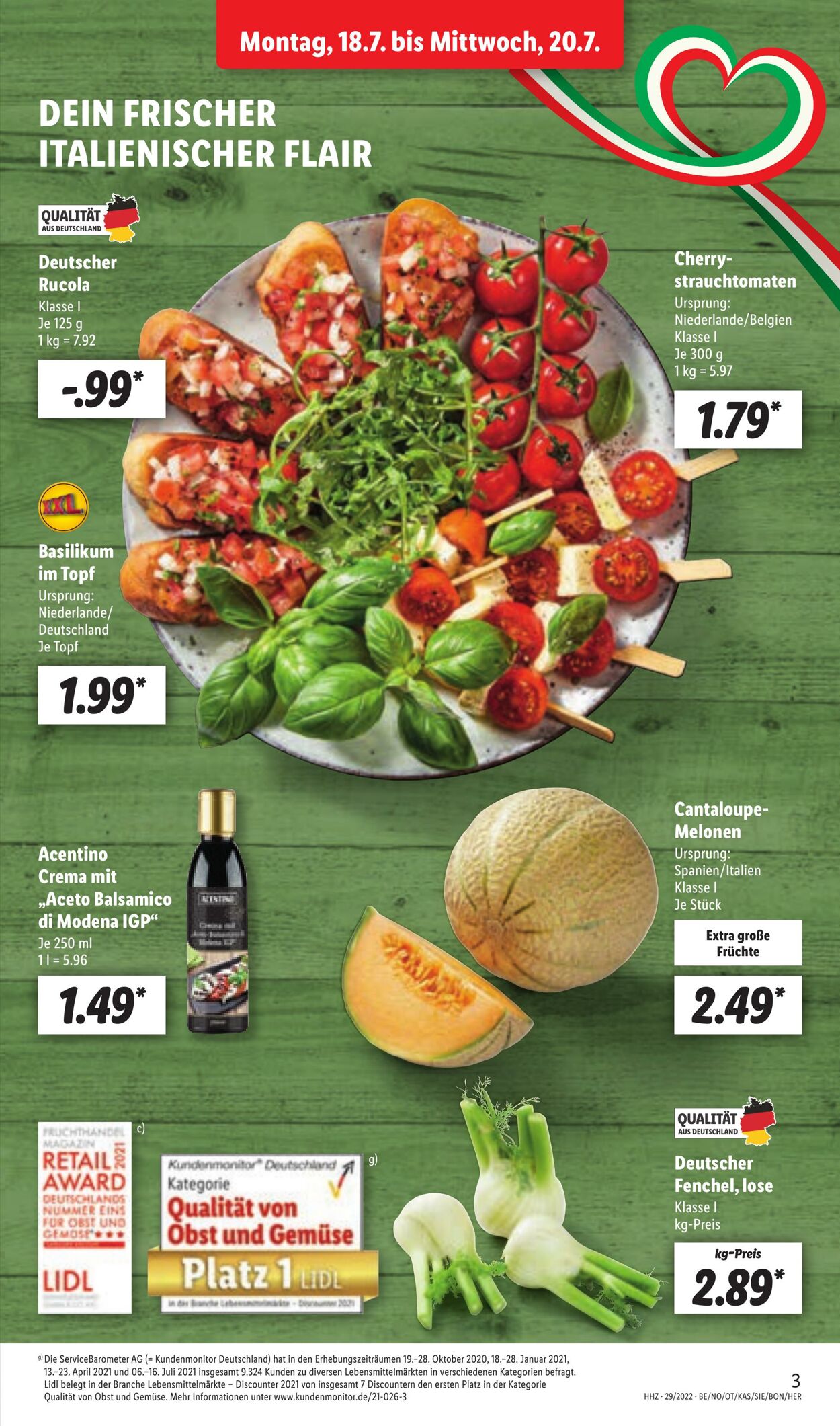 Prospekt Lidl 18.07.2022 - 23.07.2022