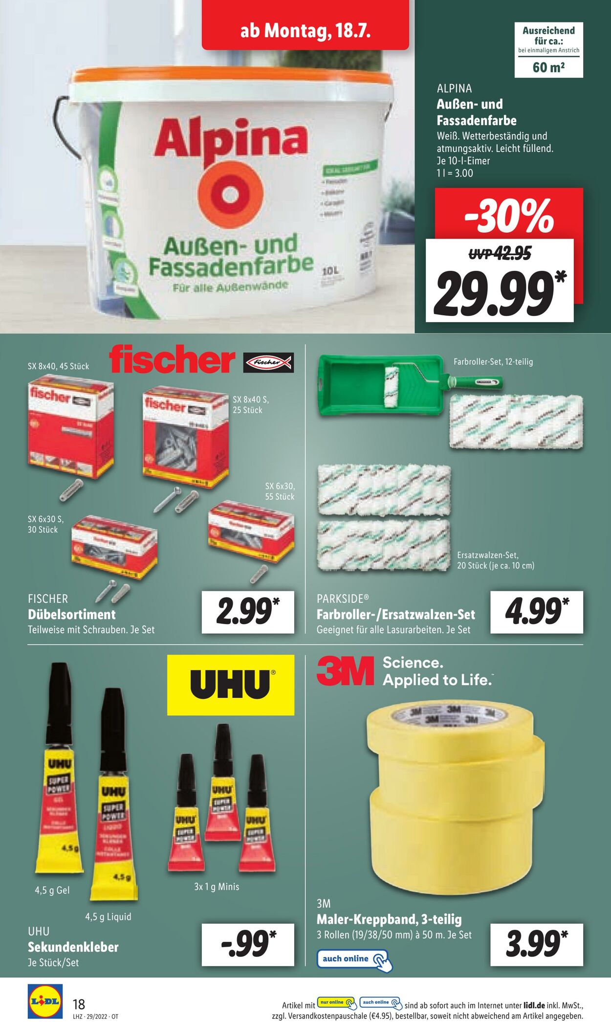 Prospekt Lidl 18.07.2022 - 23.07.2022