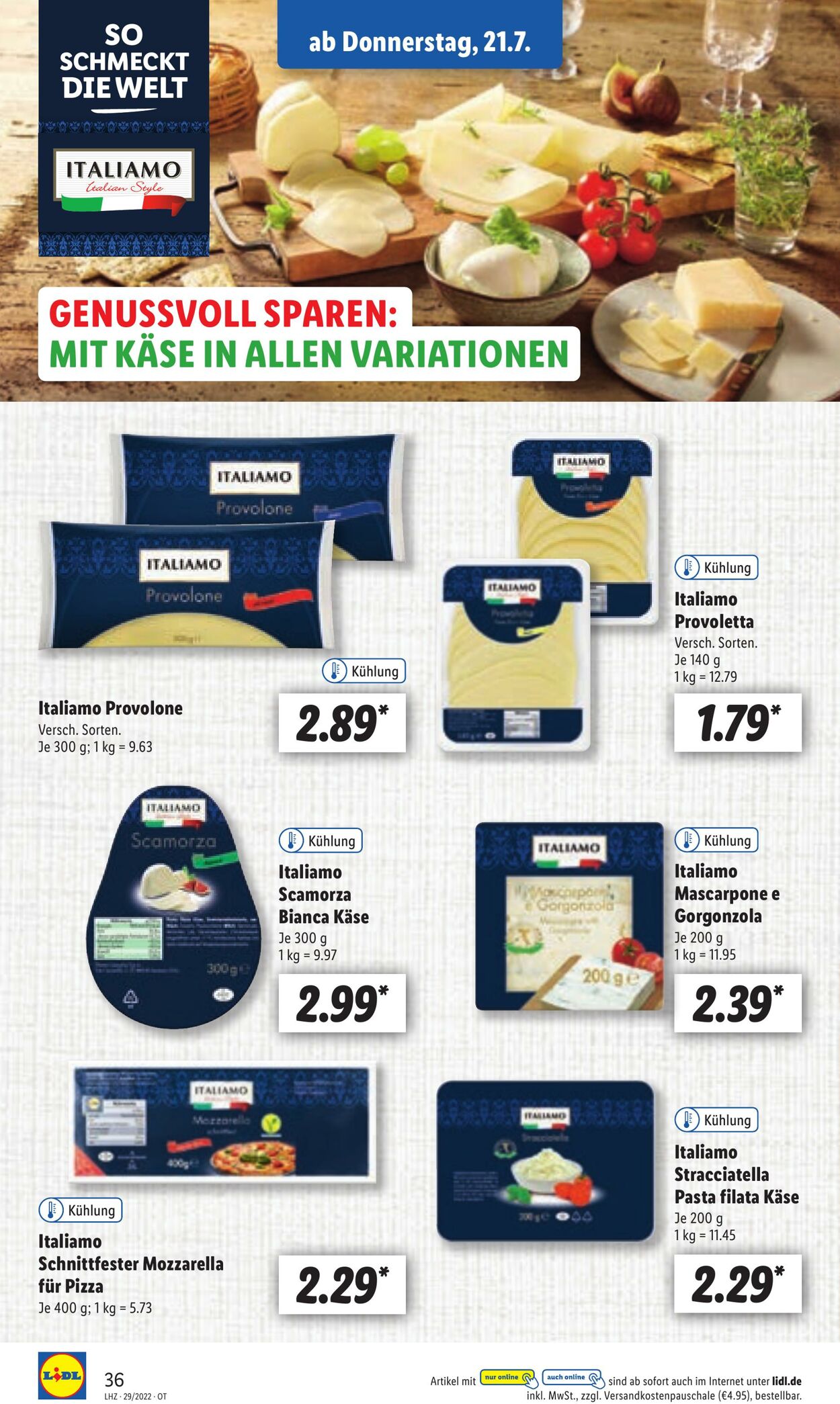 Prospekt Lidl 18.07.2022 - 23.07.2022