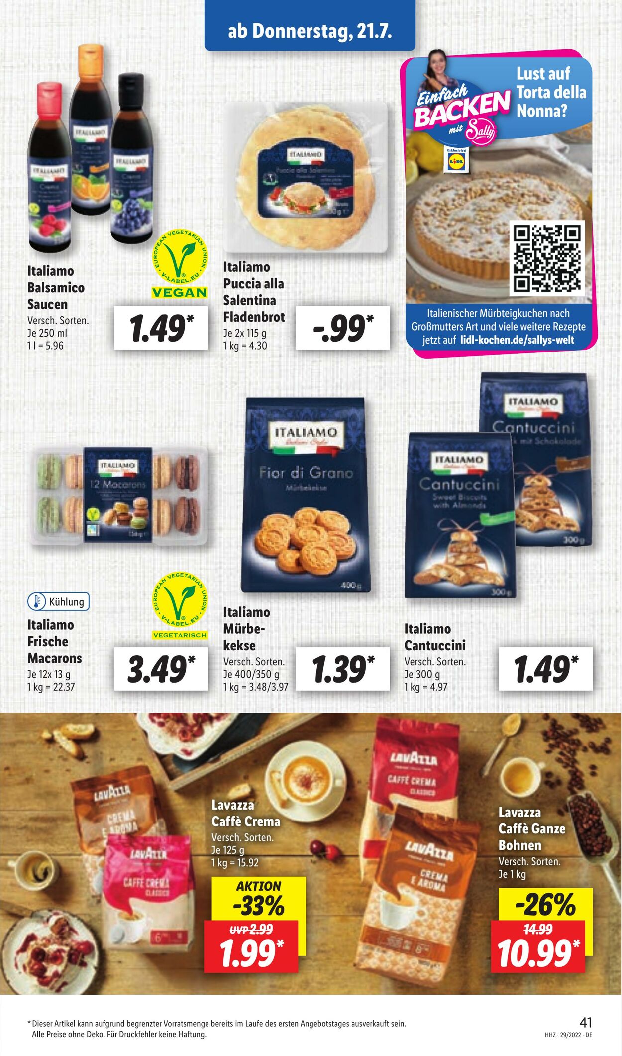 Prospekt Lidl 18.07.2022 - 23.07.2022