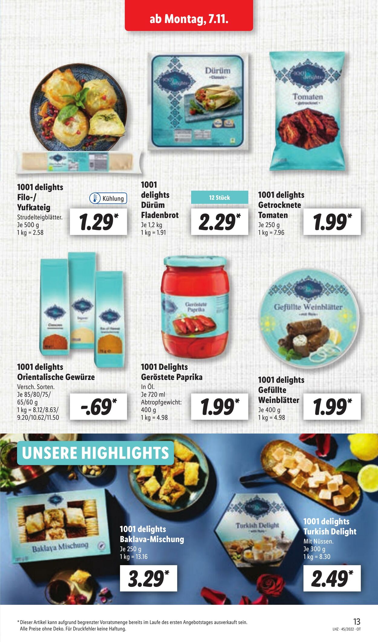 Prospekt Lidl 07.11.2022 - 12.11.2022