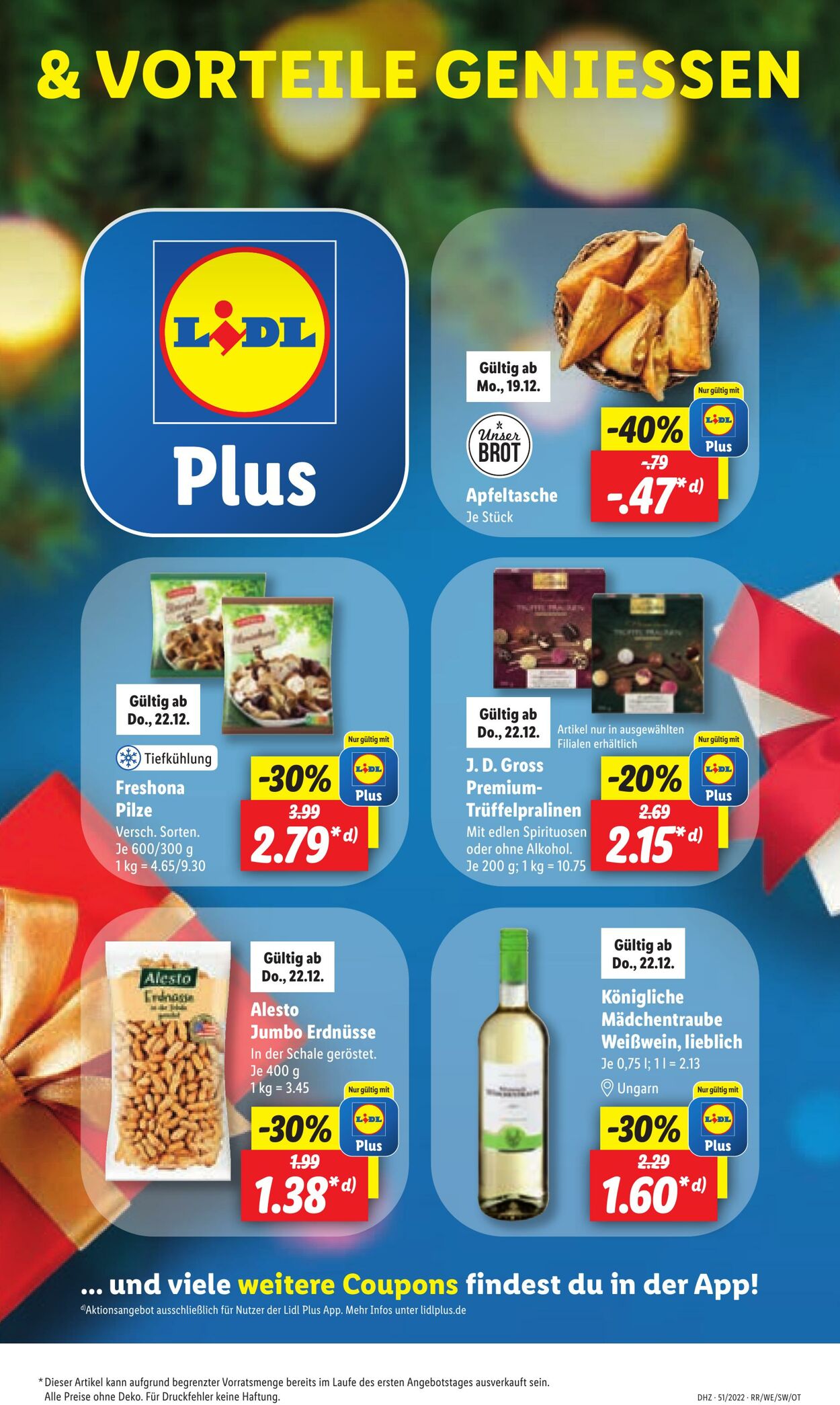 Prospekt Lidl 19.12.2022 - 24.12.2022