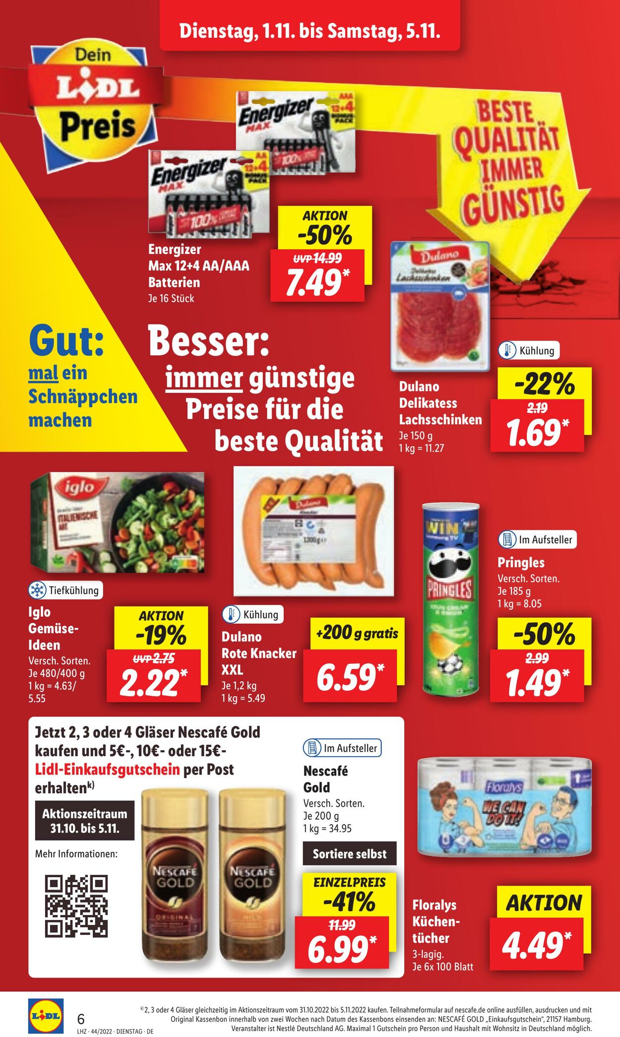 Prospekt Lidl 31.10.2022 - 05.11.2022