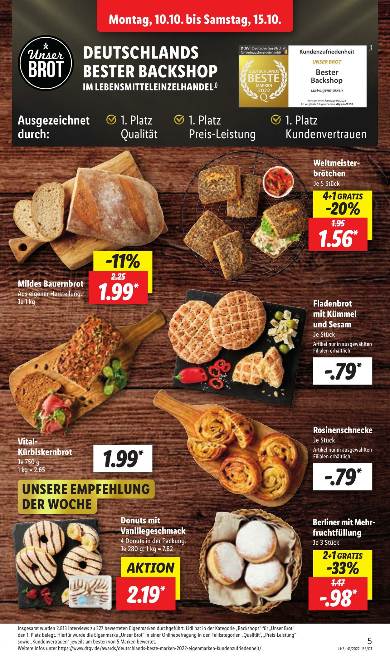 Prospekt Lidl 10.10.2022 - 15.10.2022