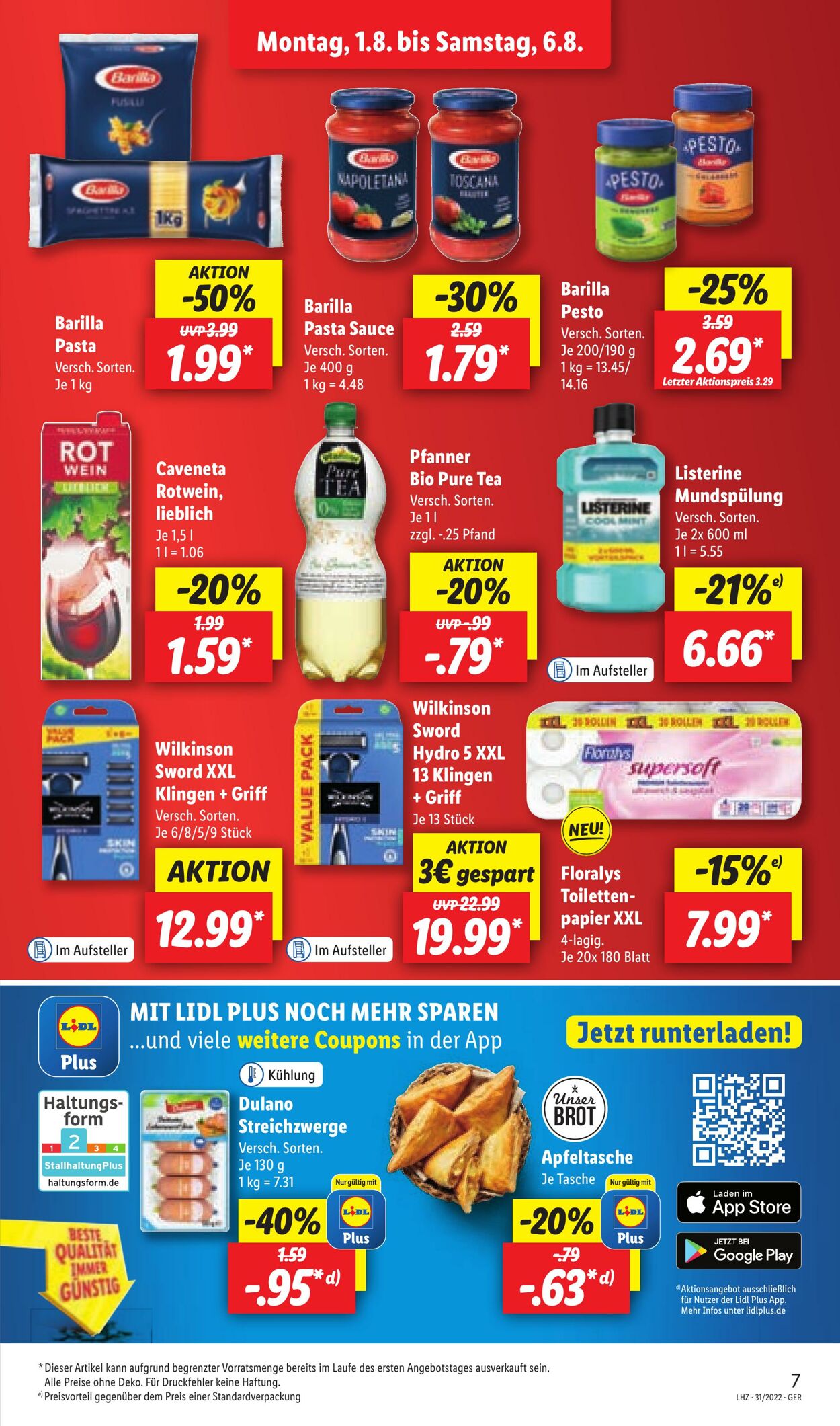 Prospekt Lidl 01.08.2022 - 06.08.2022