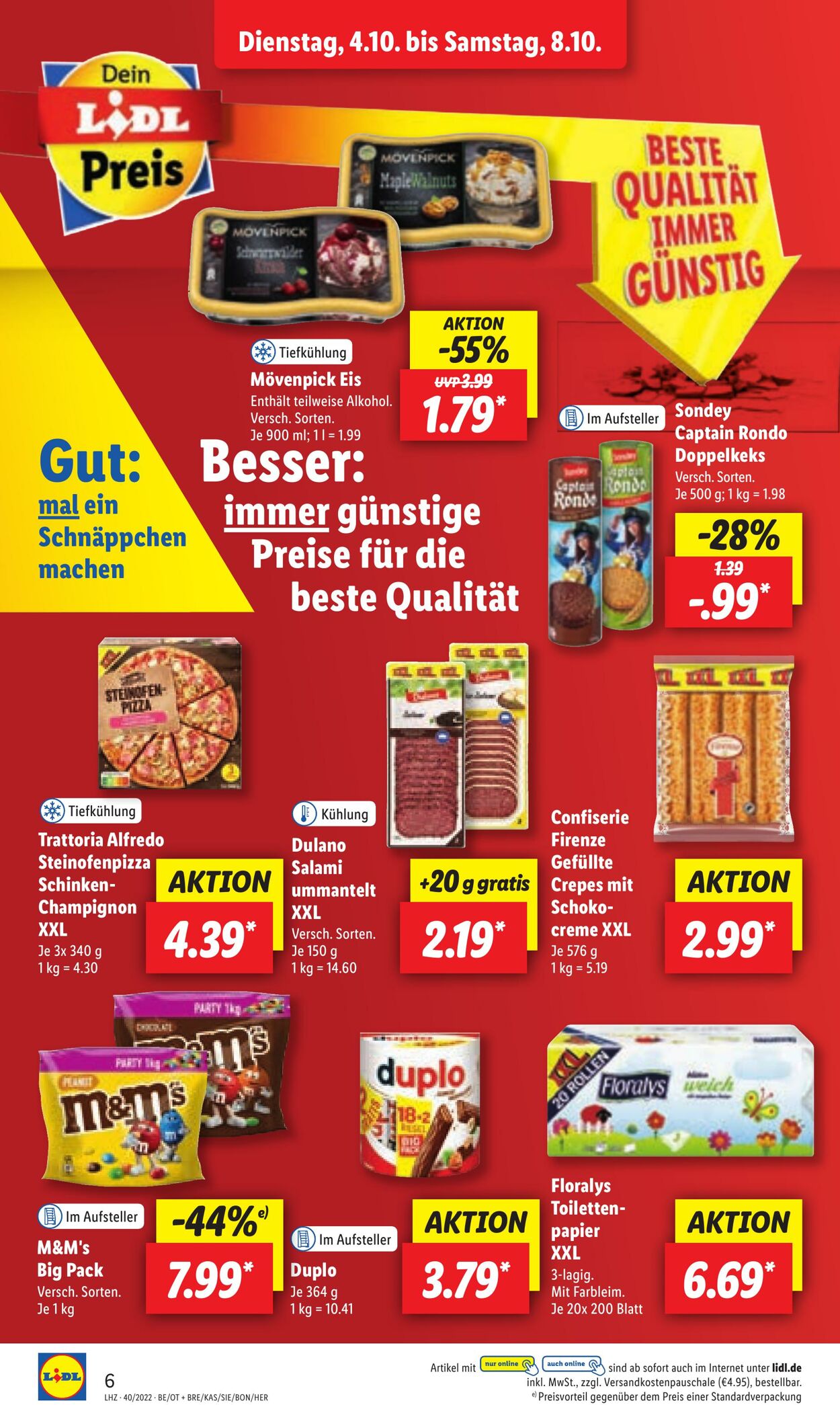 Prospekt Lidl 04.10.2022 - 08.10.2022