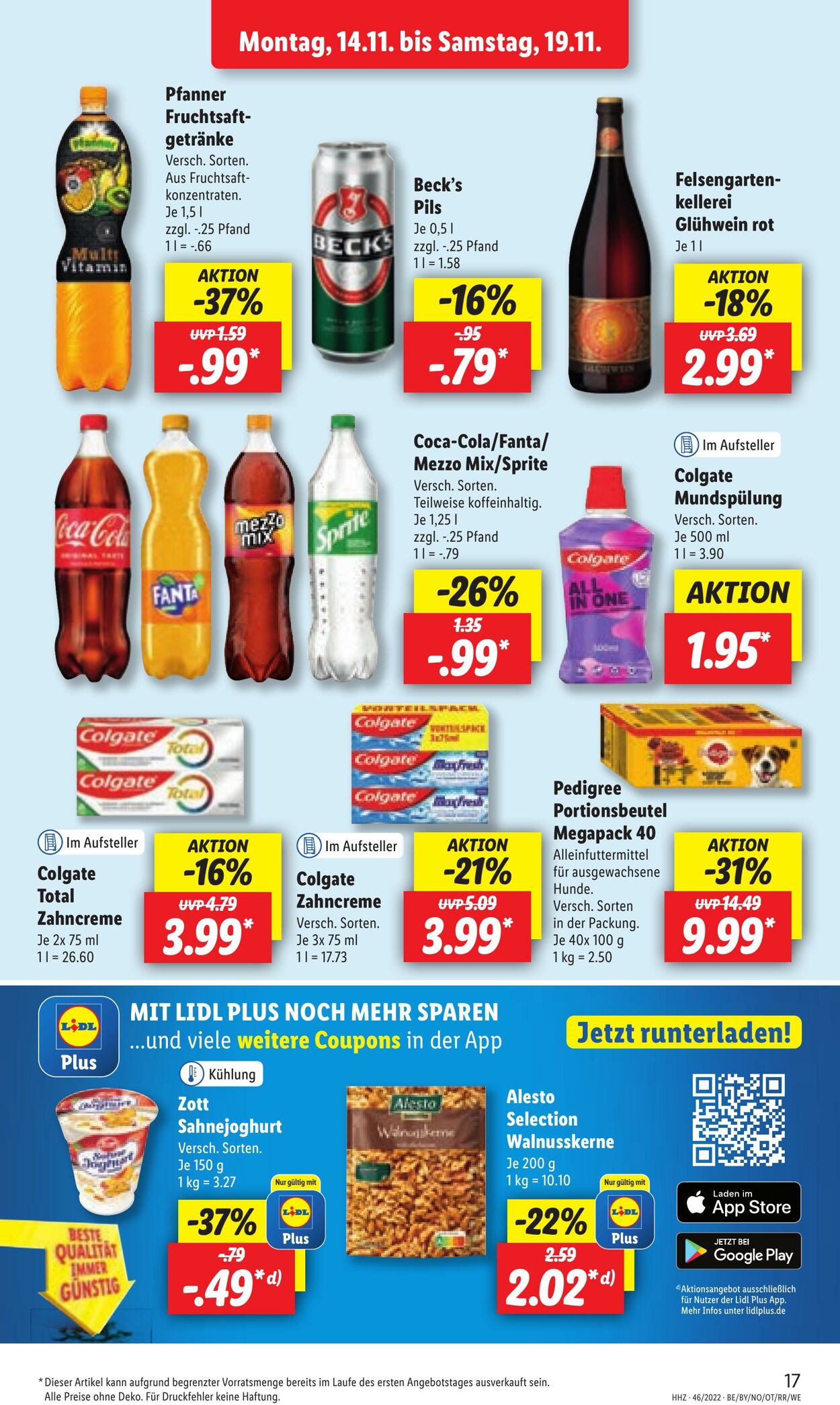 Prospekt Lidl 14.11.2022 - 19.11.2022