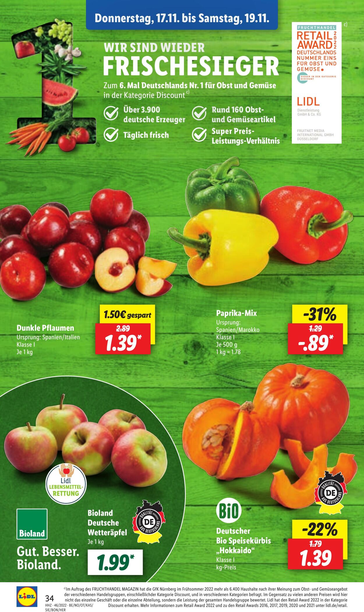 Prospekt Lidl 14.11.2022 - 19.11.2022