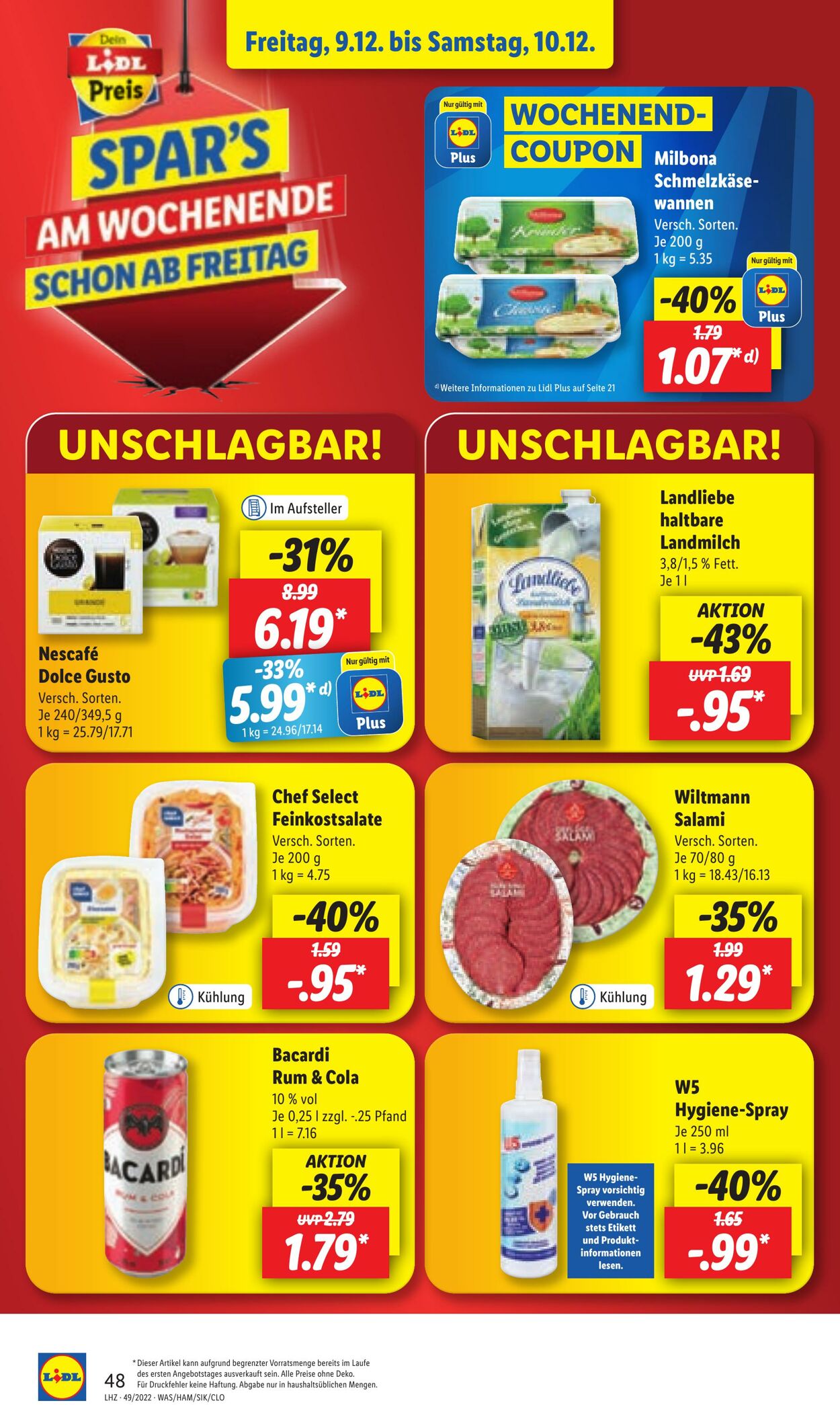 Prospekt Lidl 05.12.2022 - 10.12.2022