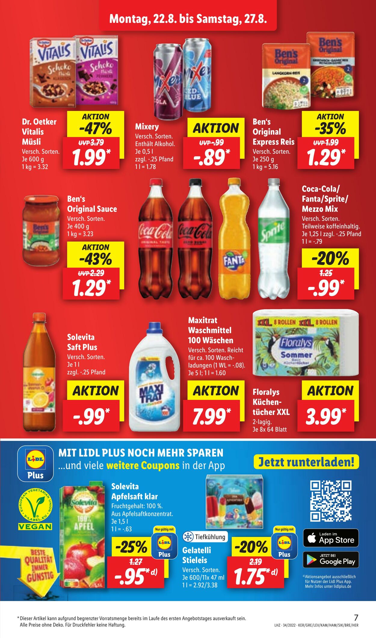 Prospekt Lidl 22.08.2022 - 27.08.2022