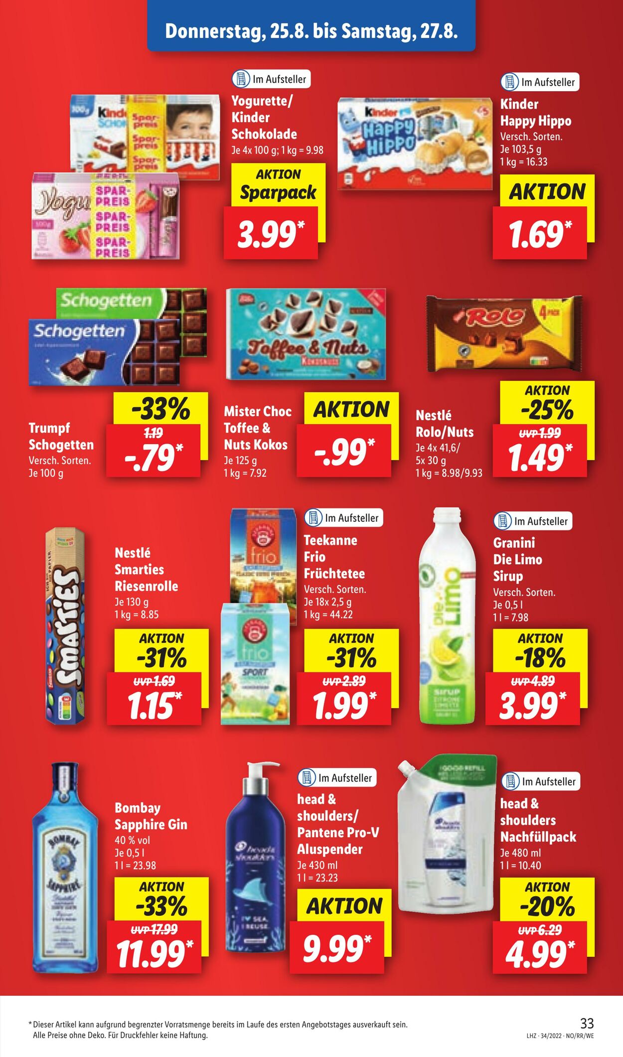 Prospekt Lidl 22.08.2022 - 27.08.2022