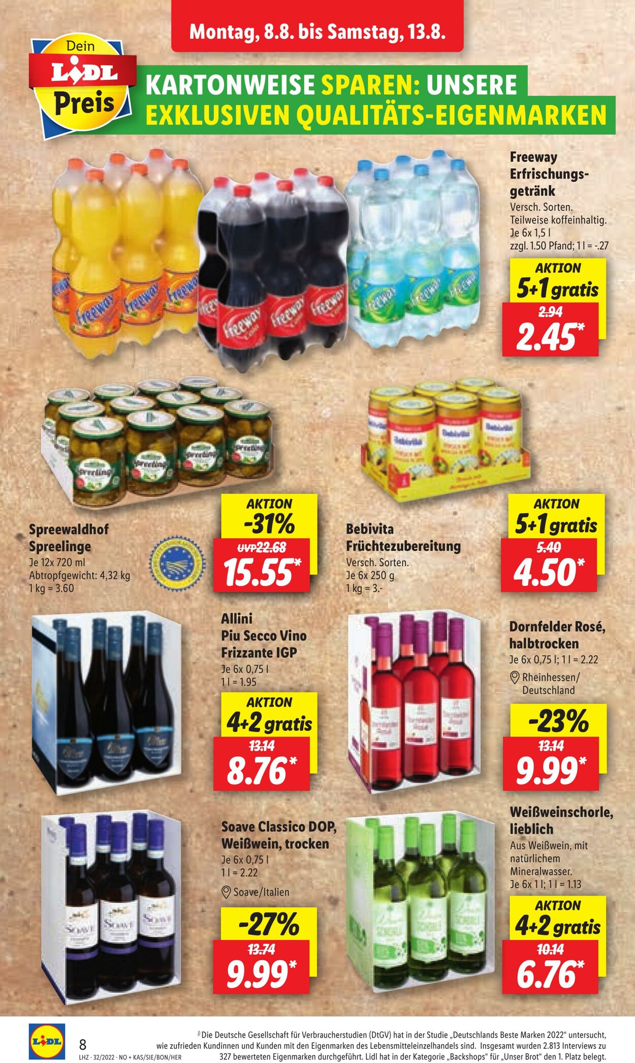 Prospekt Lidl 08.08.2022 - 13.08.2022