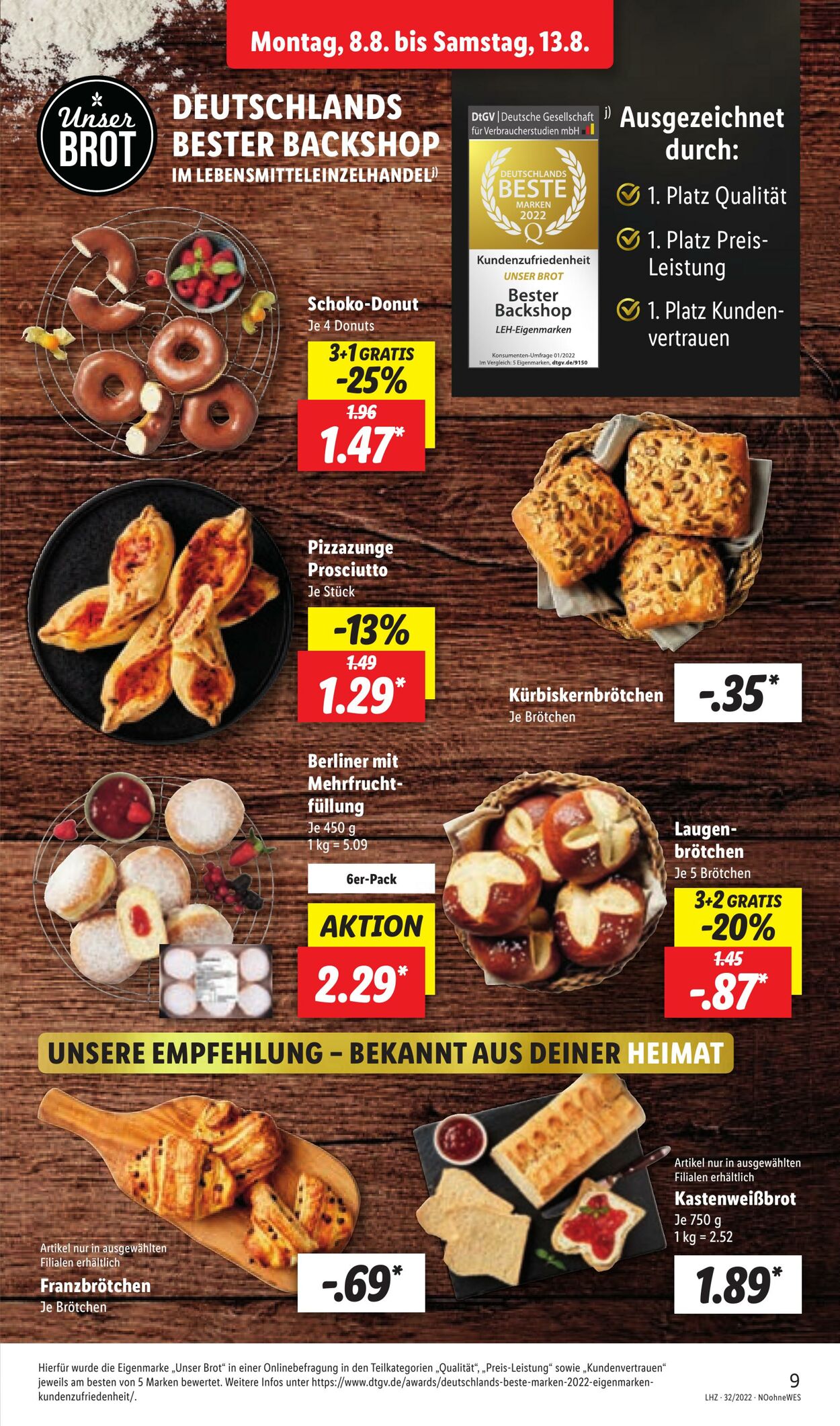 Prospekt Lidl 08.08.2022 - 13.08.2022