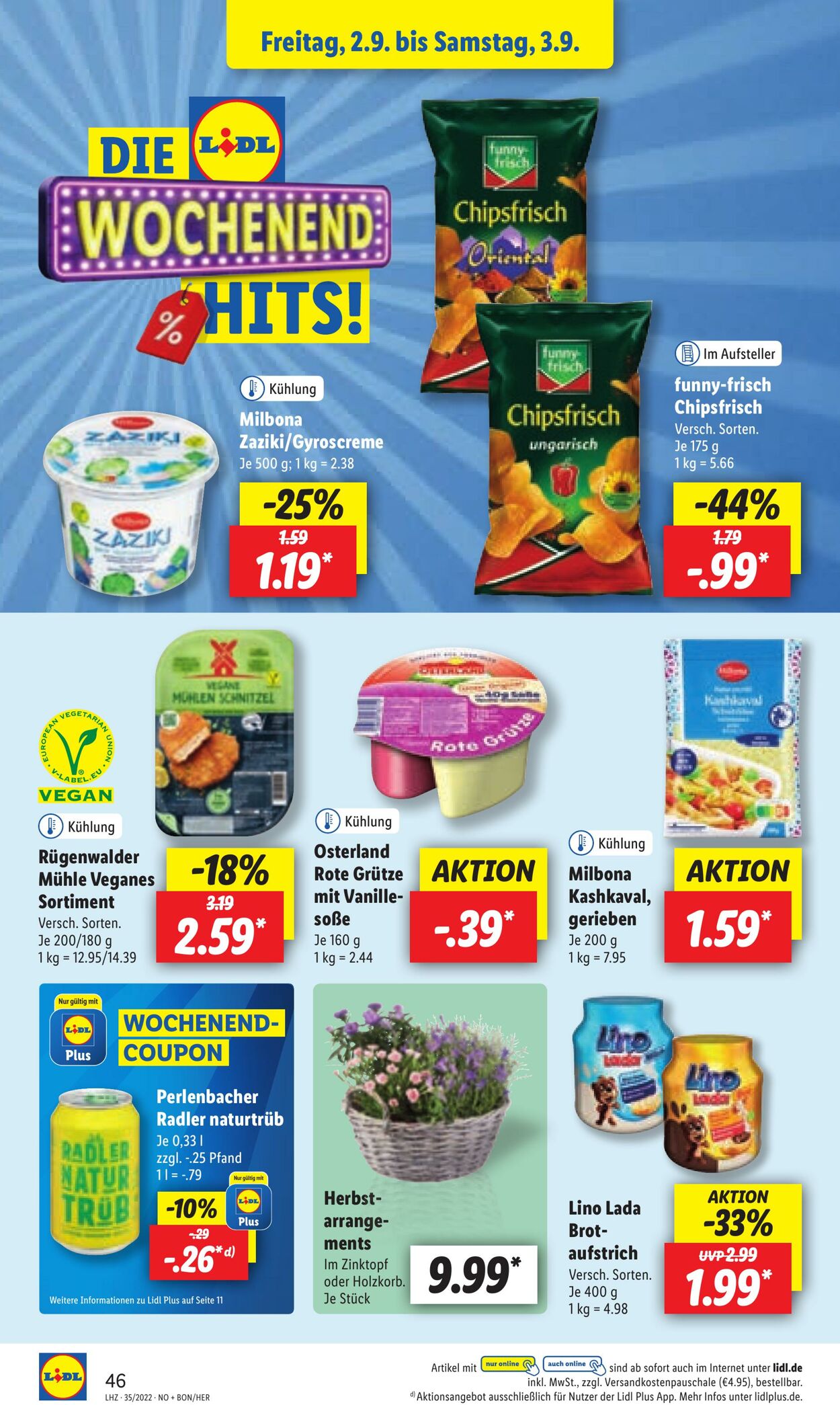 Prospekt Lidl 29.08.2022 - 03.09.2022