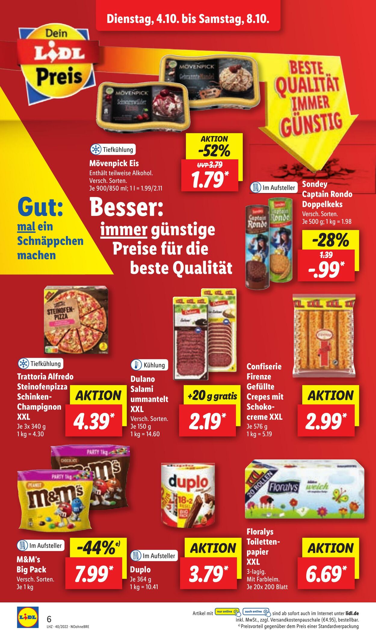 Prospekt Lidl 04.10.2022 - 08.10.2022