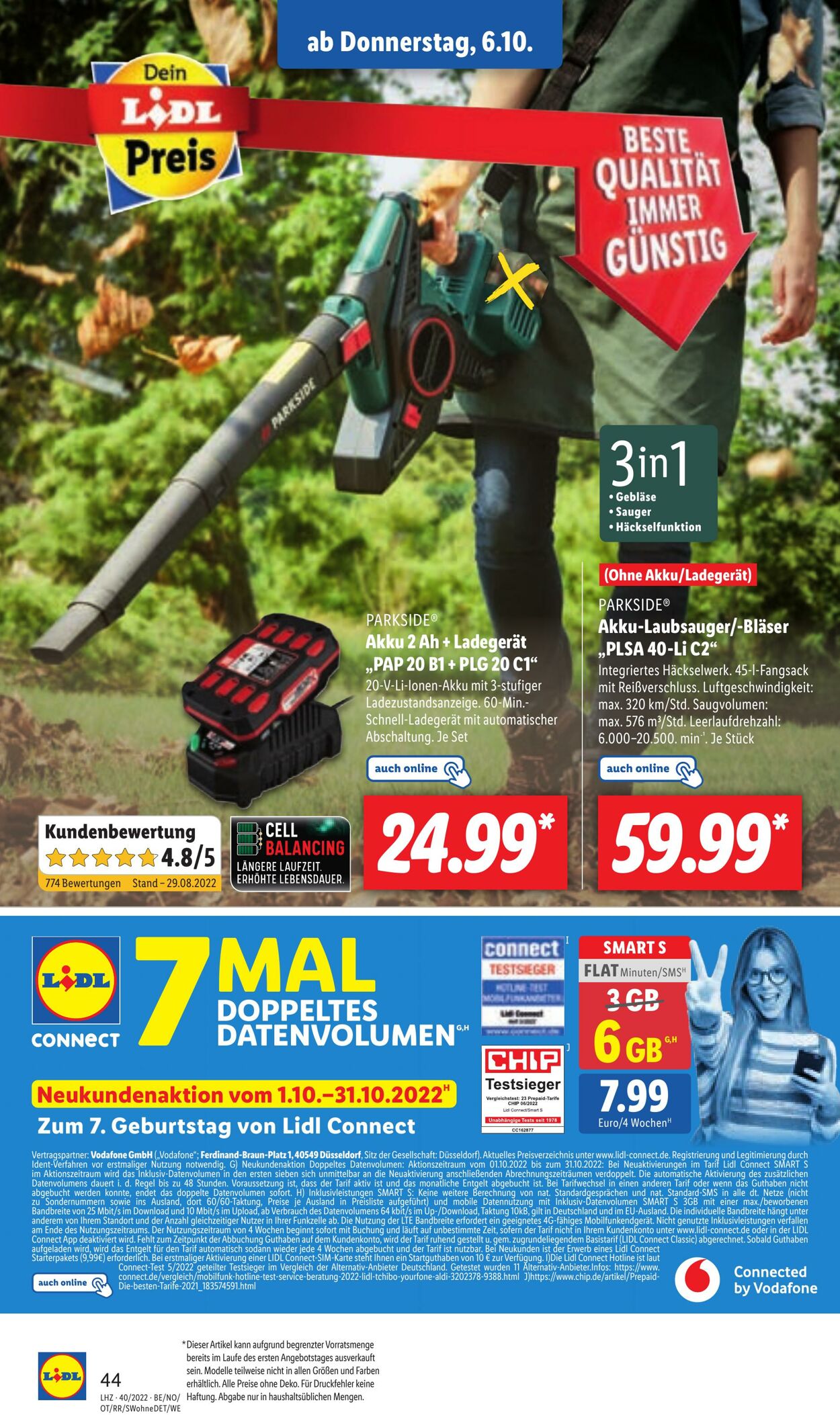 Prospekt Lidl 04.10.2022 - 08.10.2022