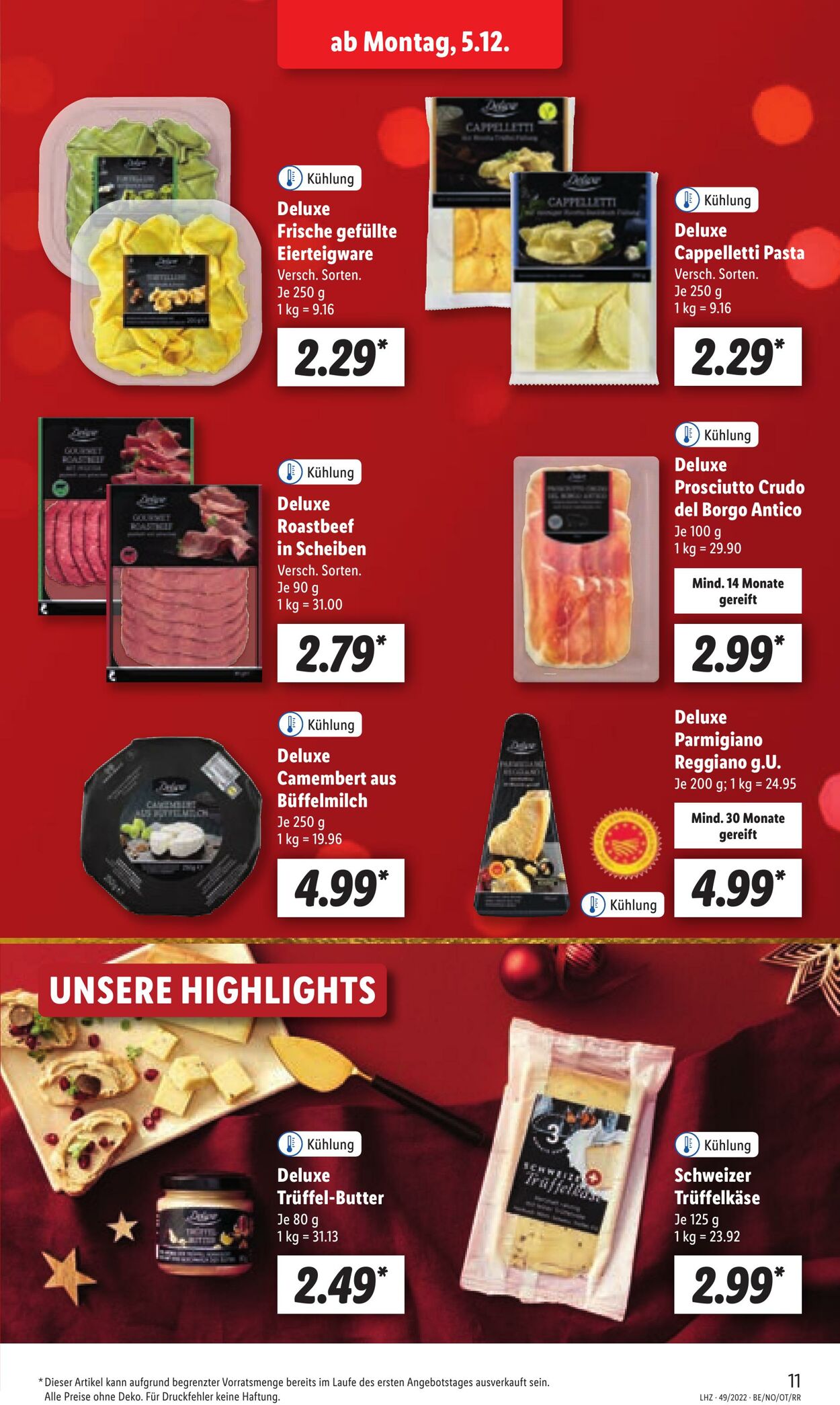 Prospekt Lidl 05.12.2022 - 10.12.2022