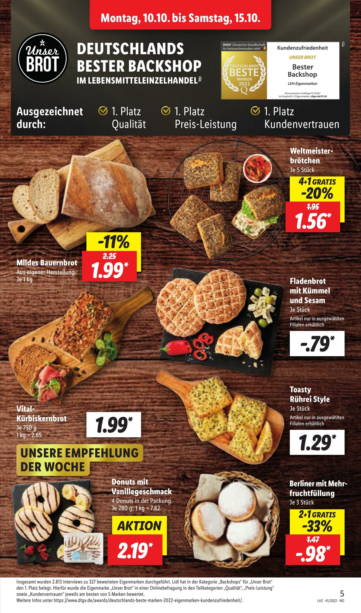 Prospekt Lidl 10.10.2022 - 15.10.2022