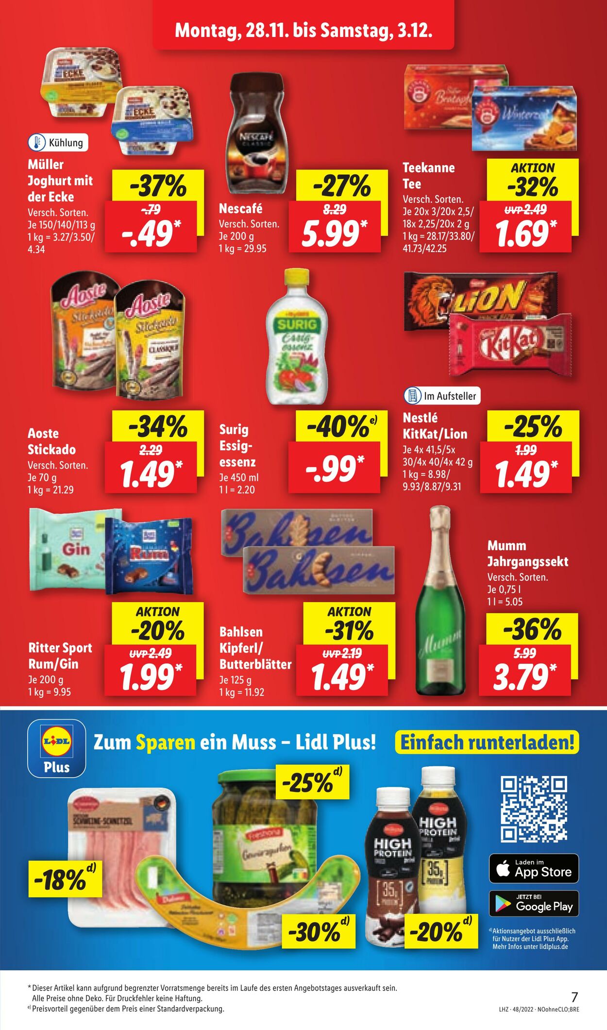 Prospekt Lidl 28.11.2022 - 03.12.2022