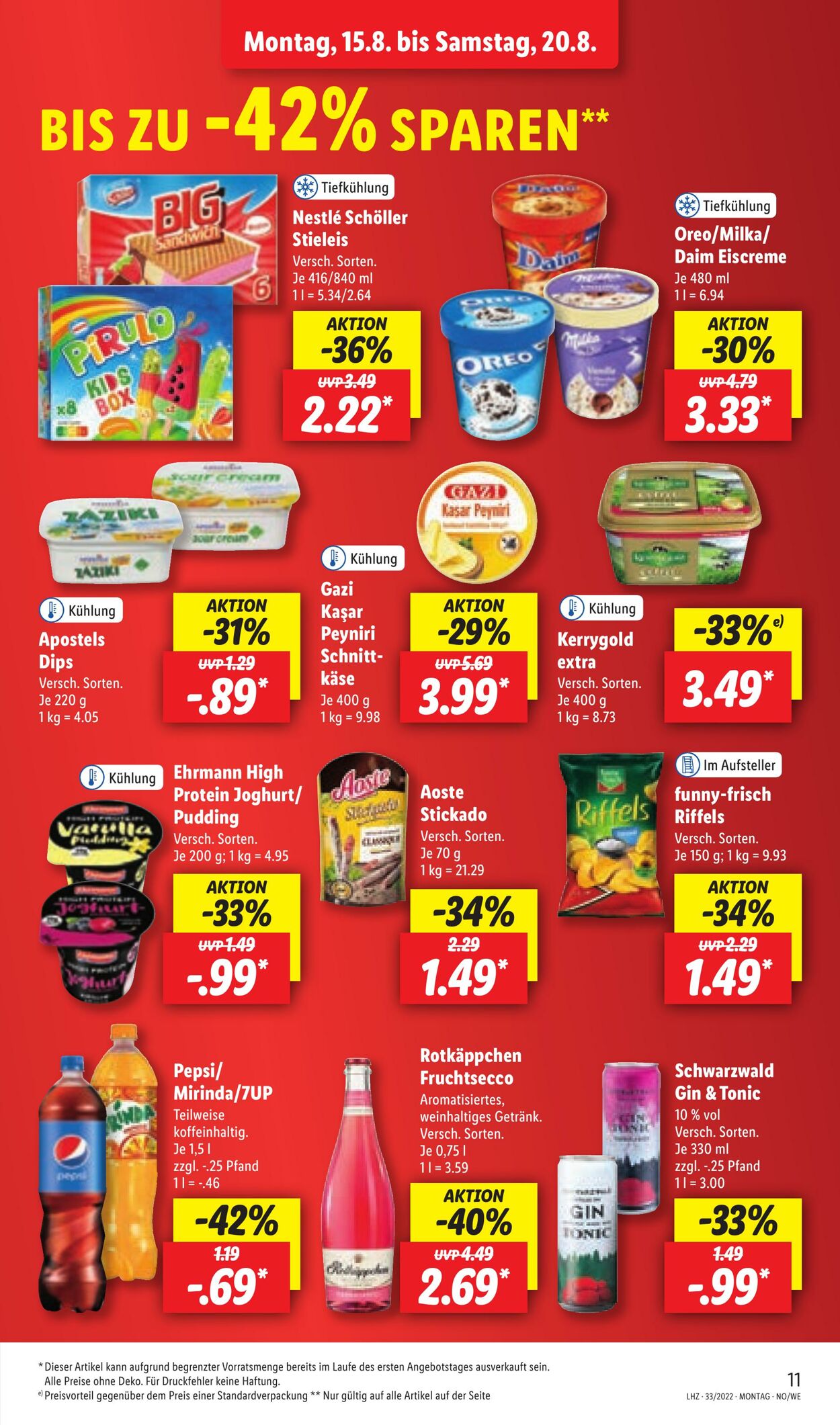 Prospekt Lidl 15.08.2022 - 20.08.2022