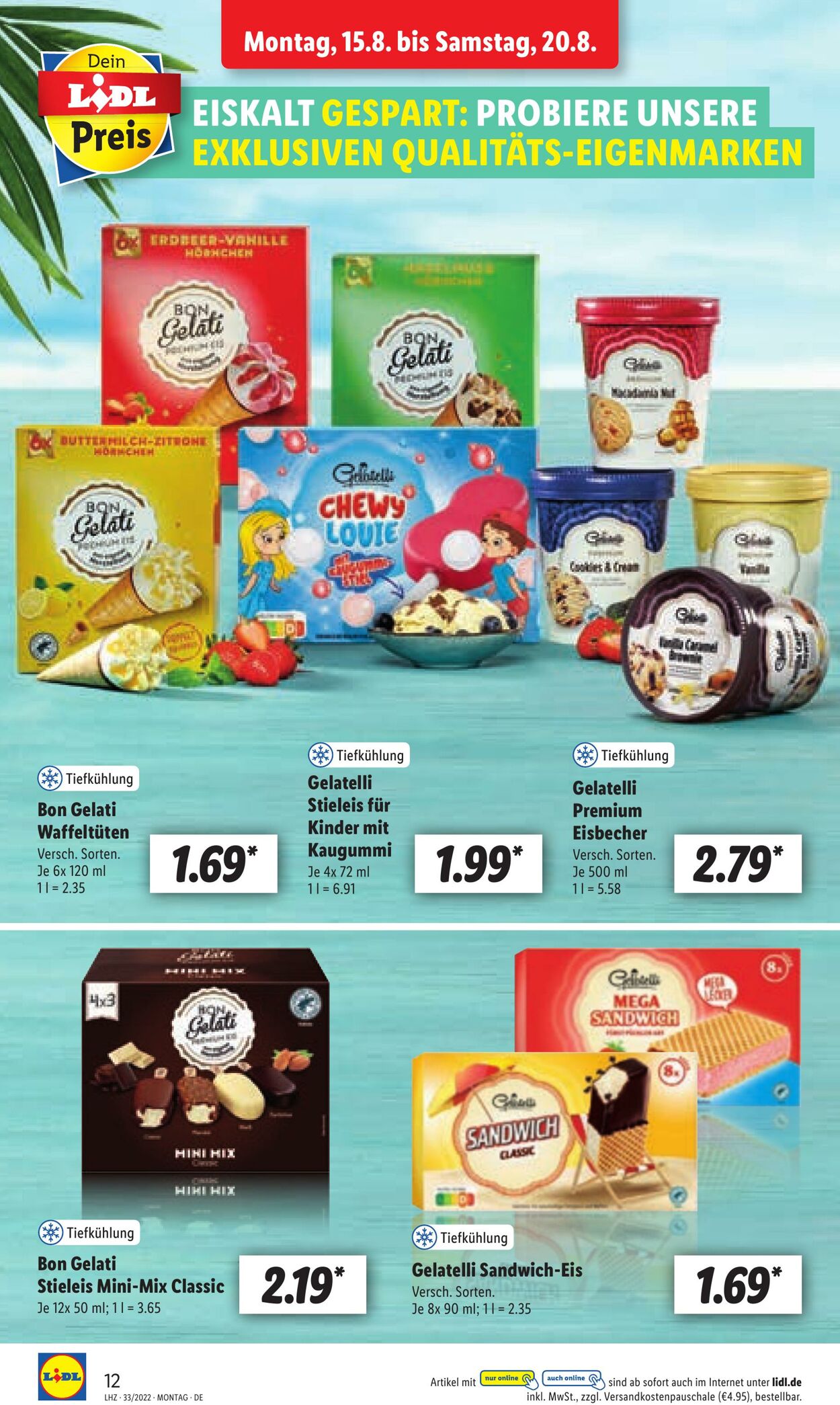 Prospekt Lidl 15.08.2022 - 20.08.2022