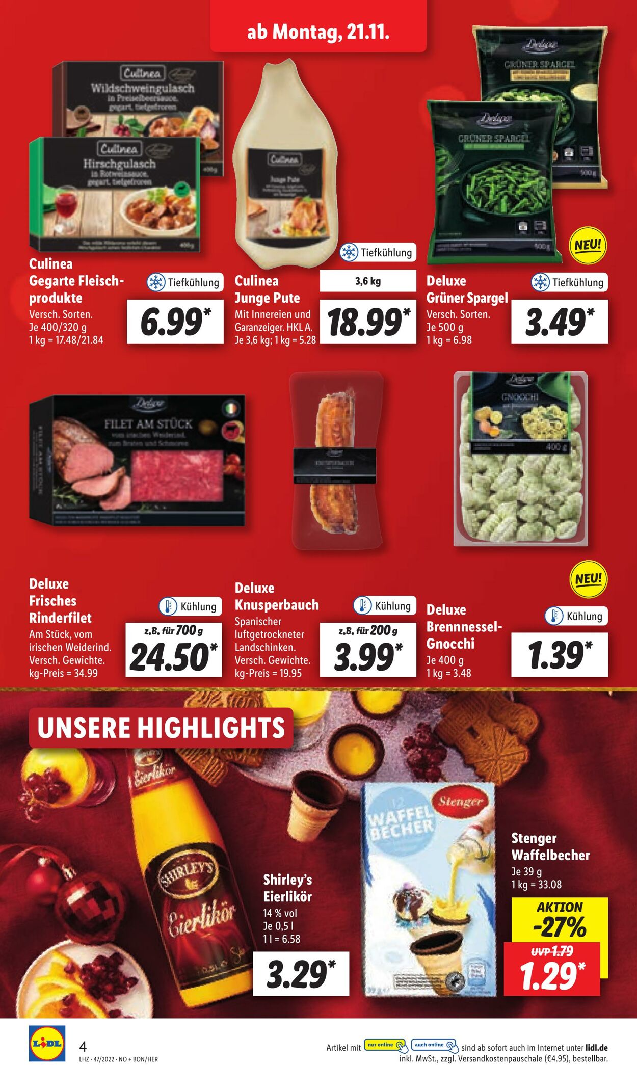 Prospekt Lidl 21.11.2022 - 26.11.2022