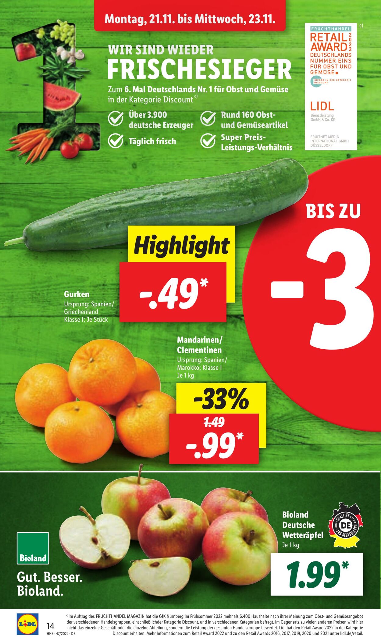 Prospekt Lidl 21.11.2022 - 26.11.2022