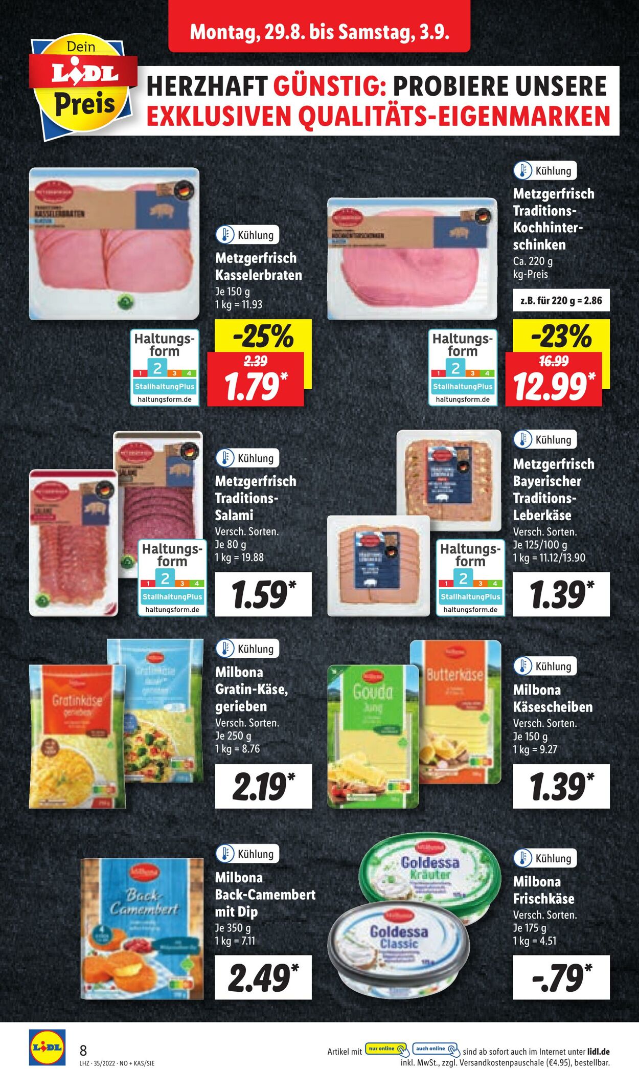 Prospekt Lidl 29.08.2022 - 03.09.2022