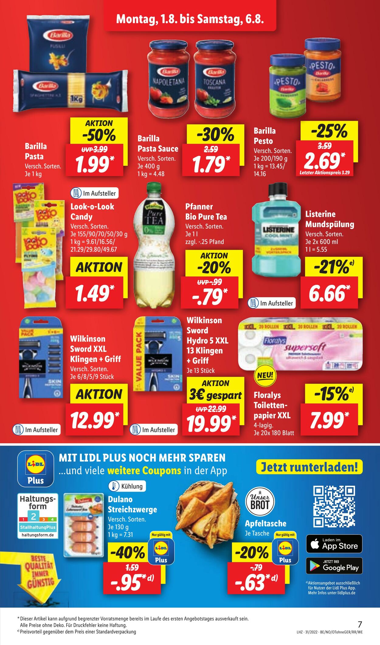 Prospekt Lidl 01.08.2022 - 06.08.2022