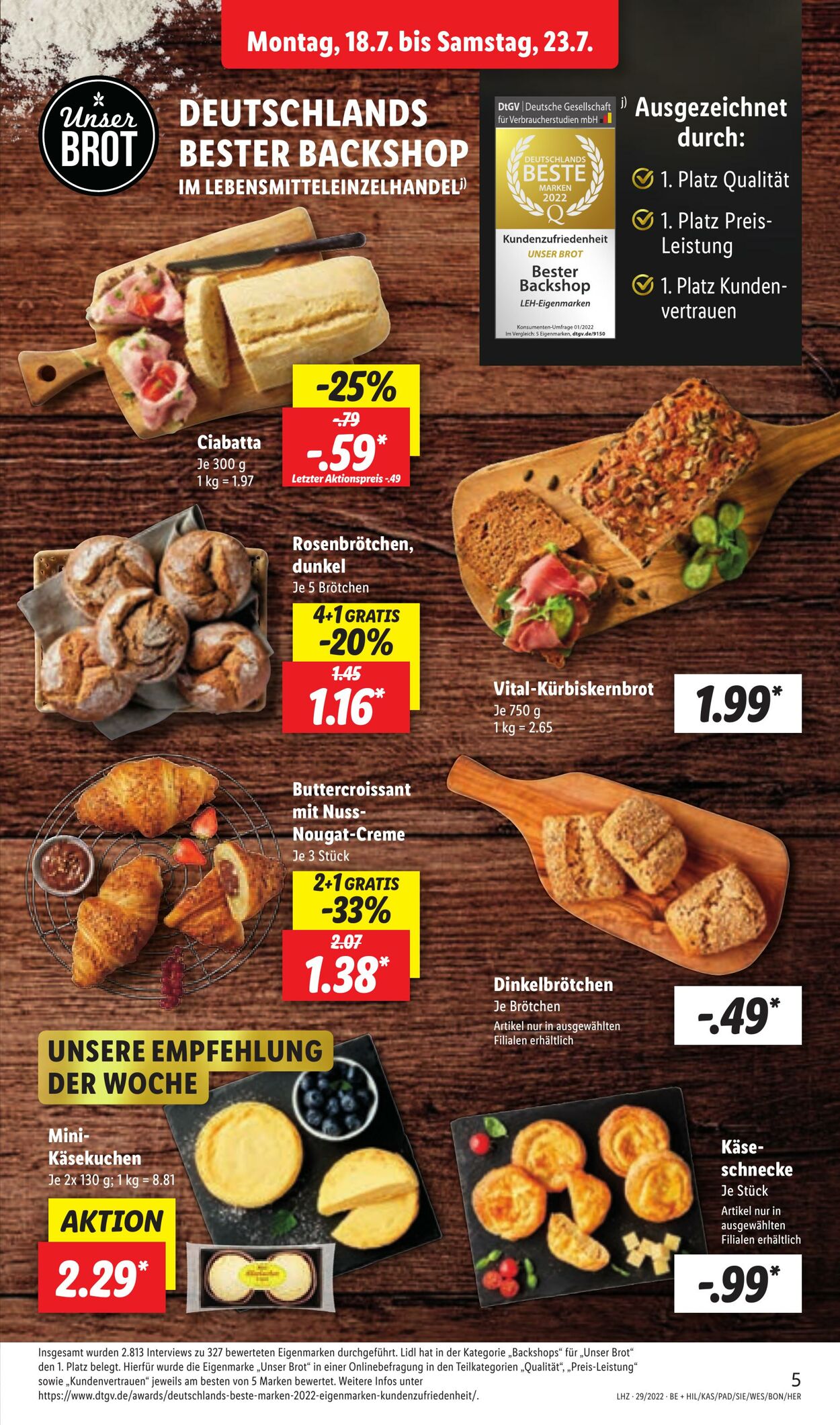 Prospekt Lidl 18.07.2022 - 23.07.2022