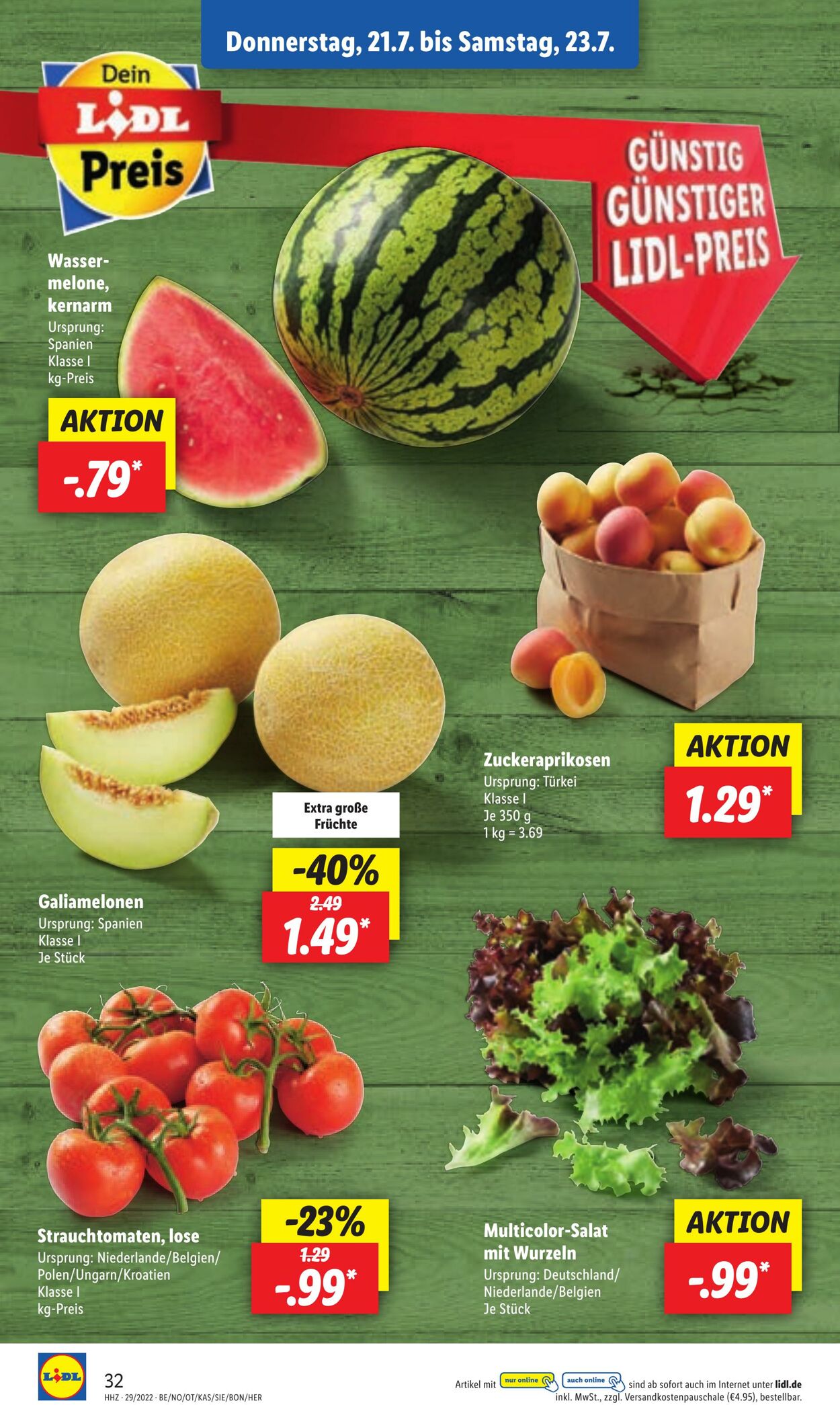 Prospekt Lidl 18.07.2022 - 23.07.2022