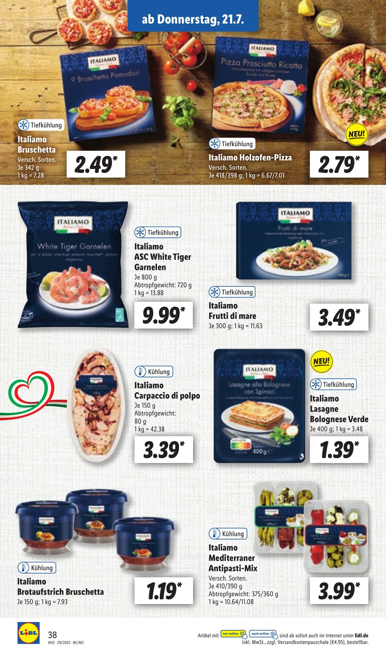 Prospekt Lidl 18.07.2022 - 23.07.2022