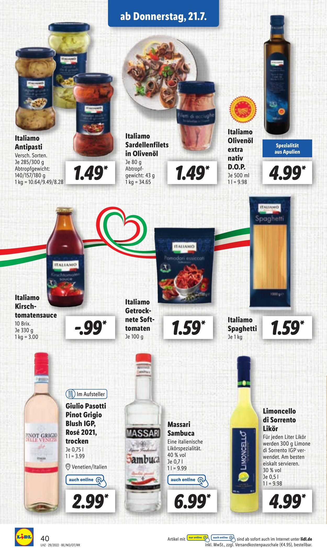 Prospekt Lidl 18.07.2022 - 23.07.2022