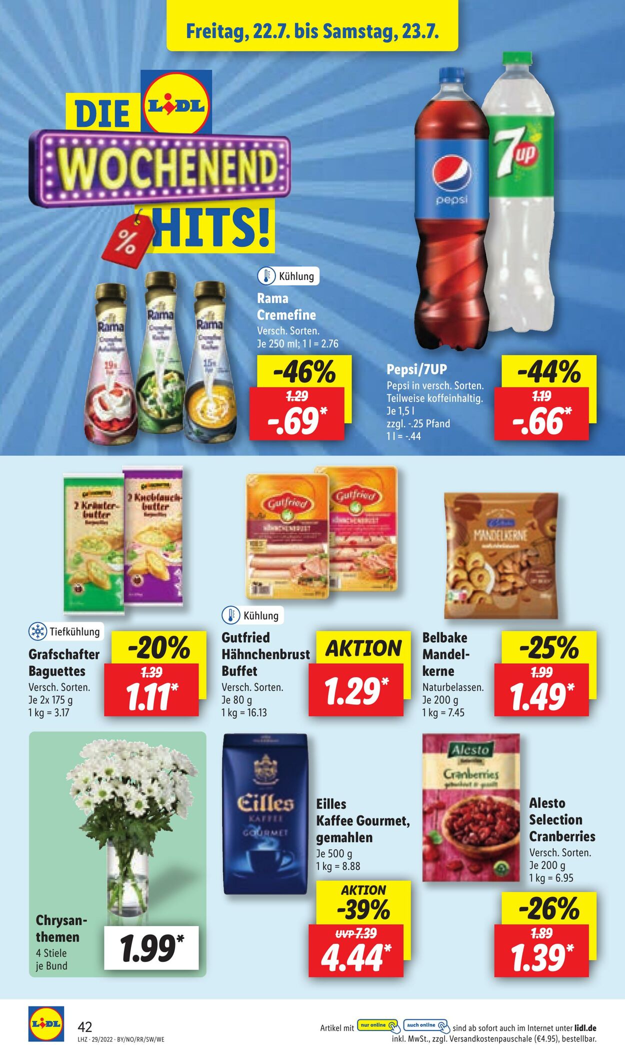 Prospekt Lidl 18.07.2022 - 23.07.2022