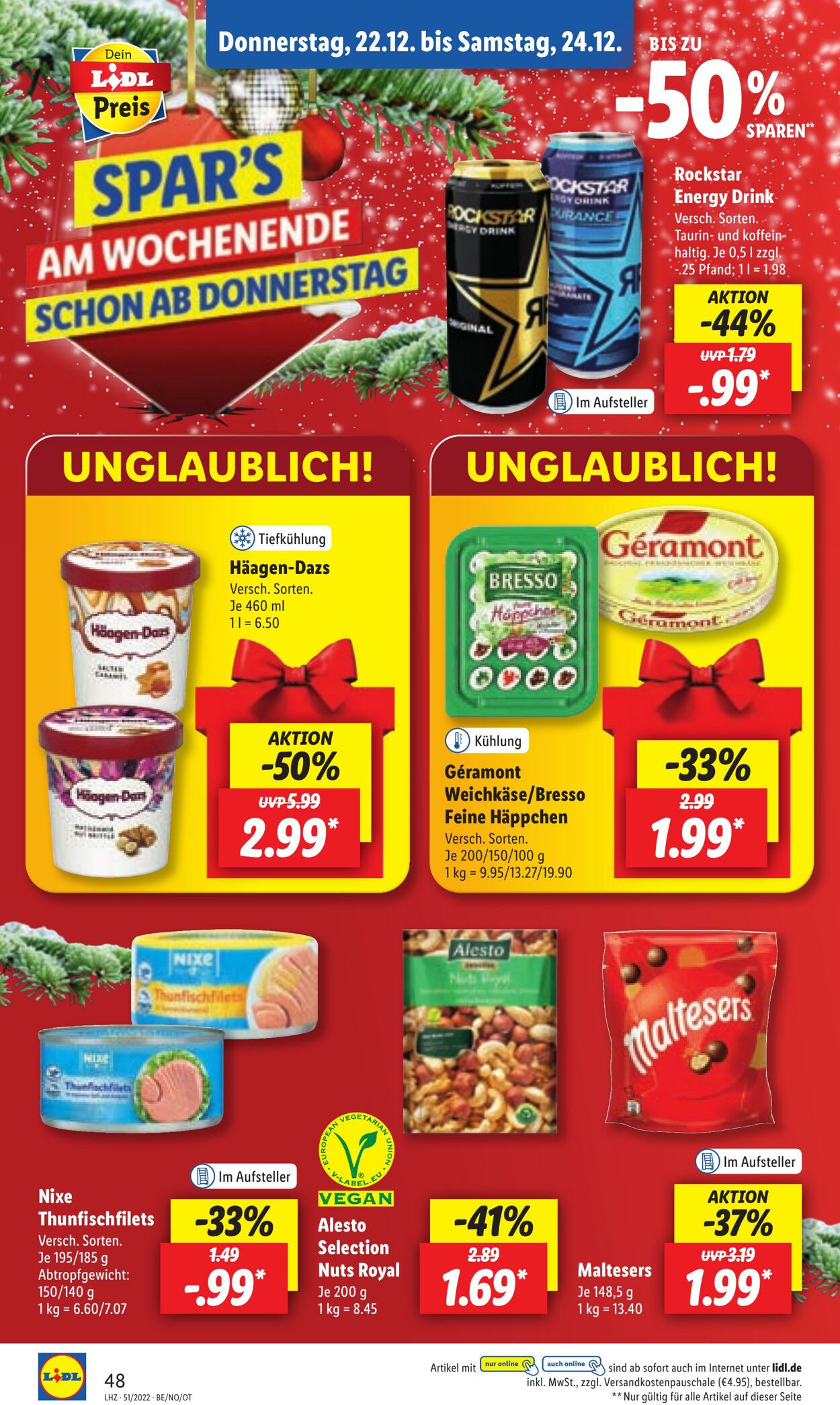 Prospekt Lidl 19.12.2022 - 24.12.2022