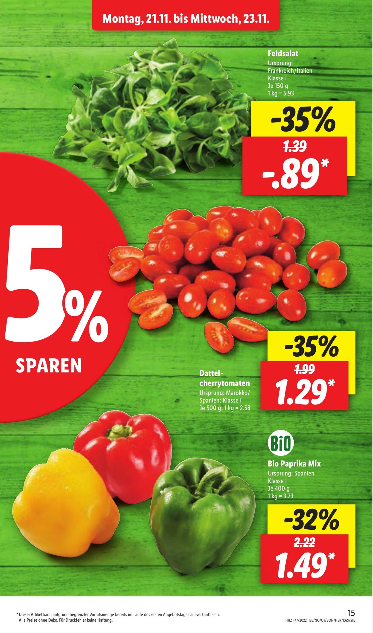 Prospekt Lidl 21.11.2022 - 26.11.2022