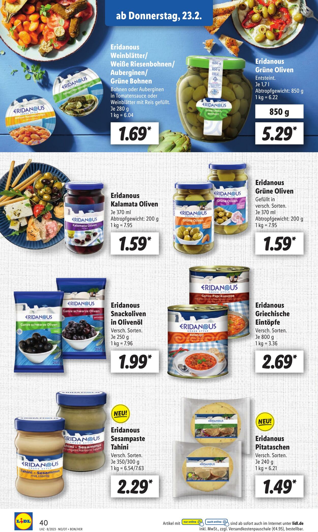 Prospekt Lidl 20.02.2023 - 25.02.2023