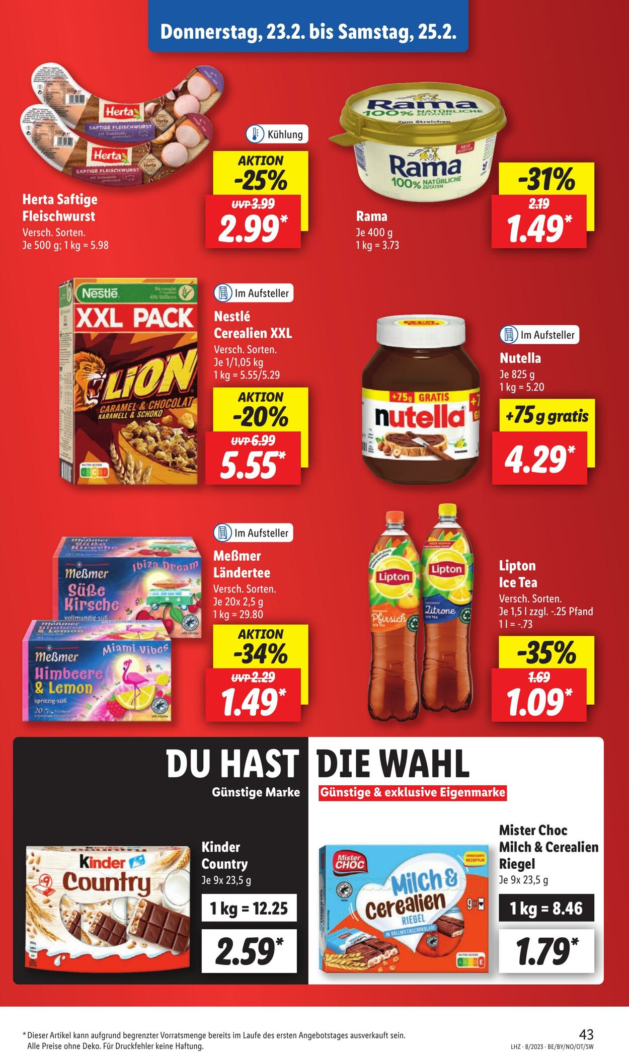 Prospekt Lidl 20.02.2023 - 25.02.2023