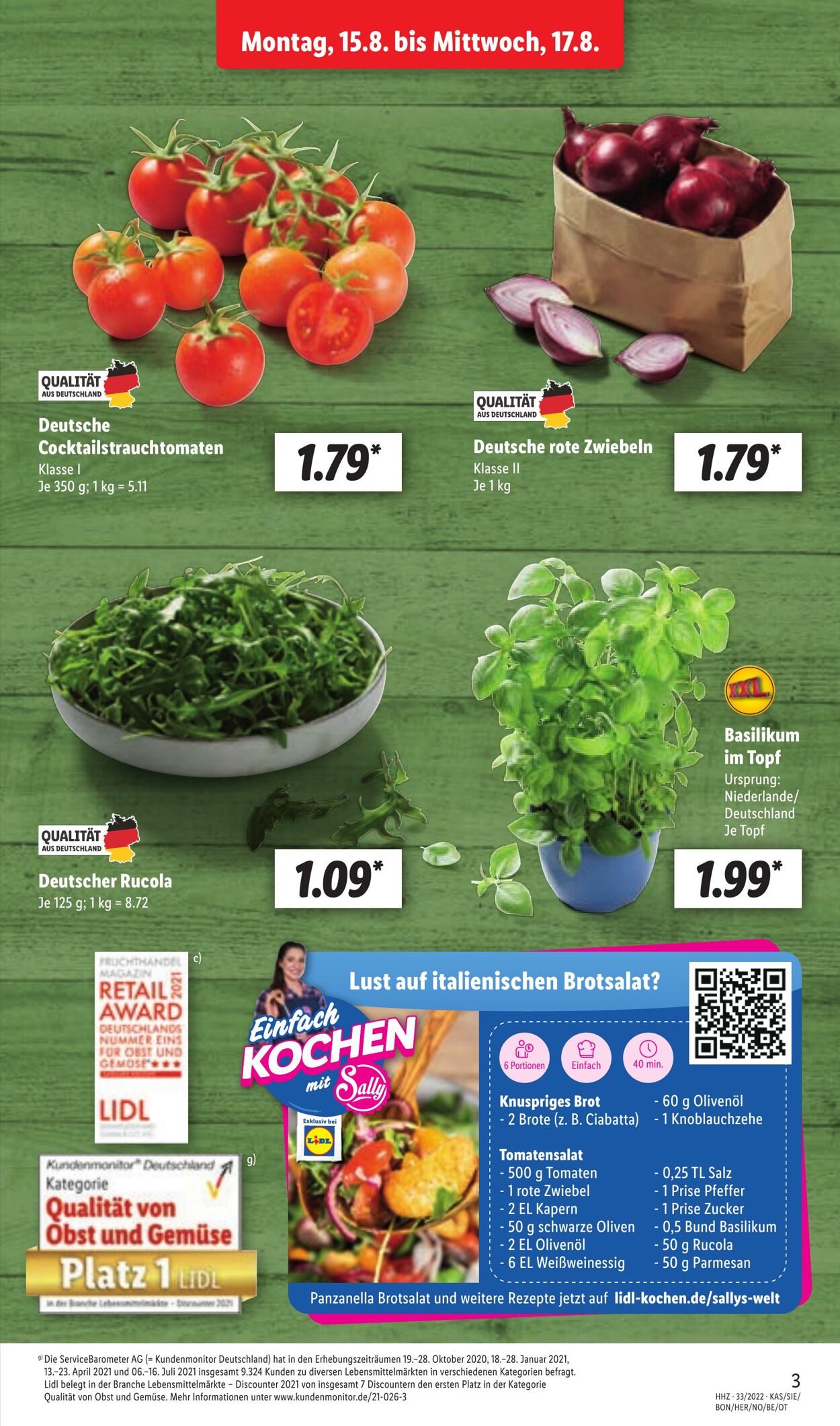 Prospekt Lidl 15.08.2022 - 20.08.2022