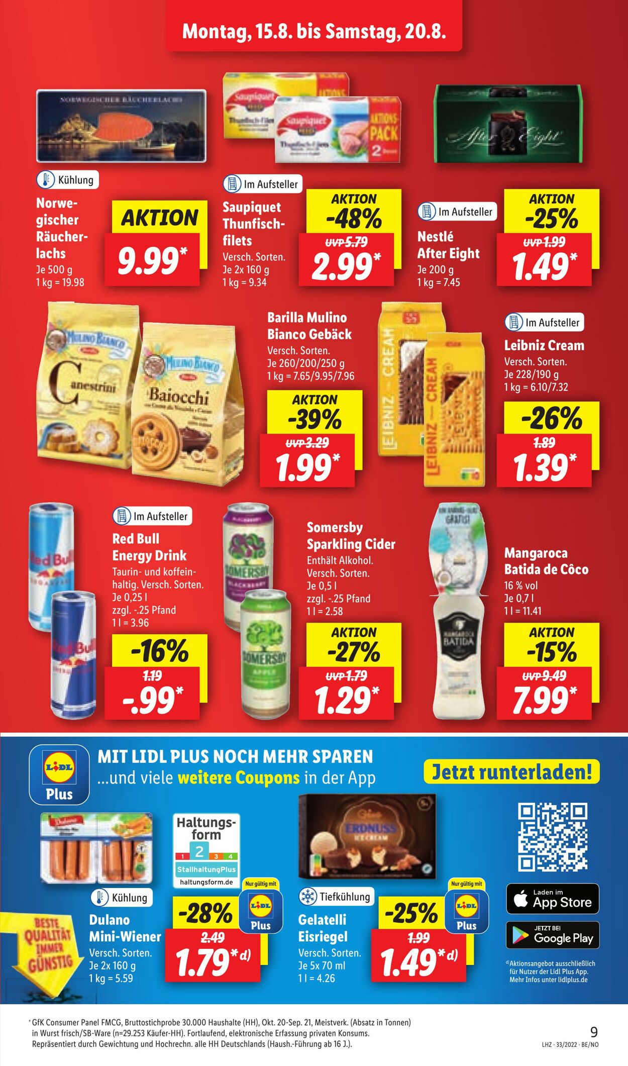 Prospekt Lidl 15.08.2022 - 20.08.2022