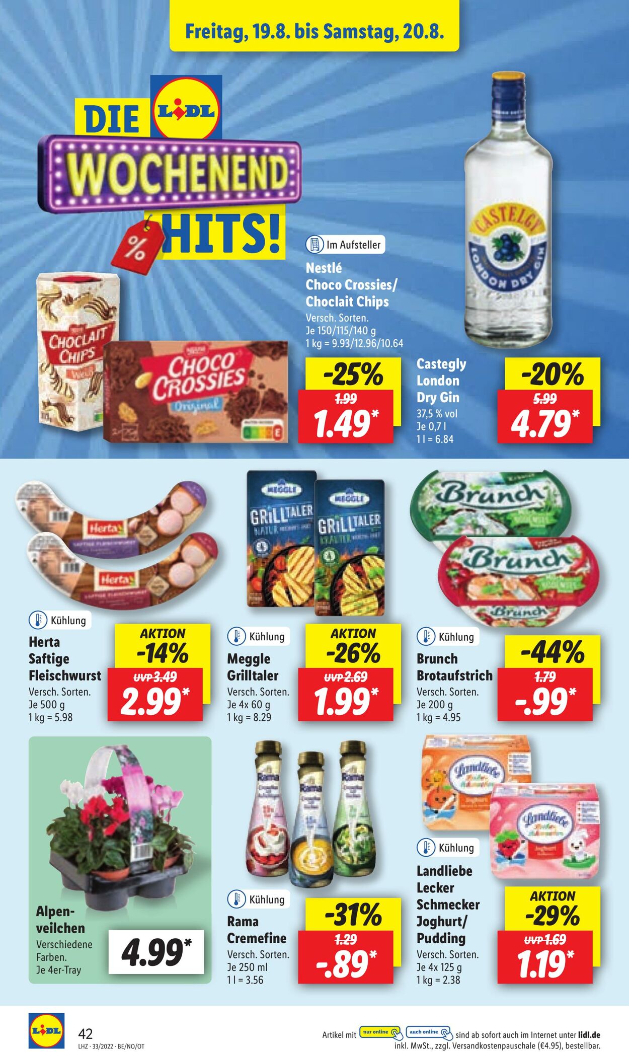 Prospekt Lidl 15.08.2022 - 20.08.2022