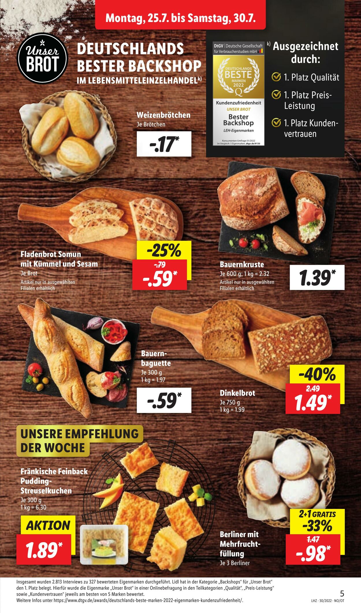 Prospekt Lidl 25.07.2022 - 30.07.2022